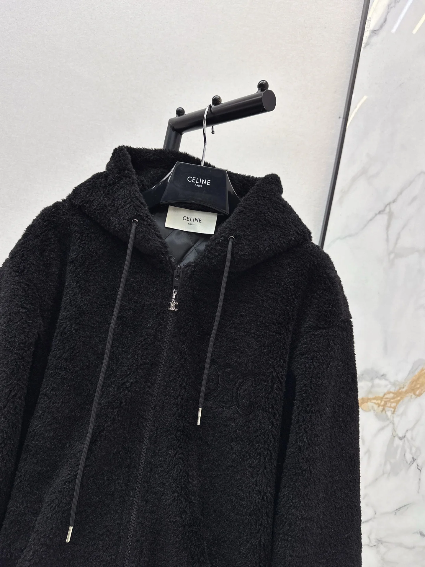 Celi 25fw hooded fleece jacket