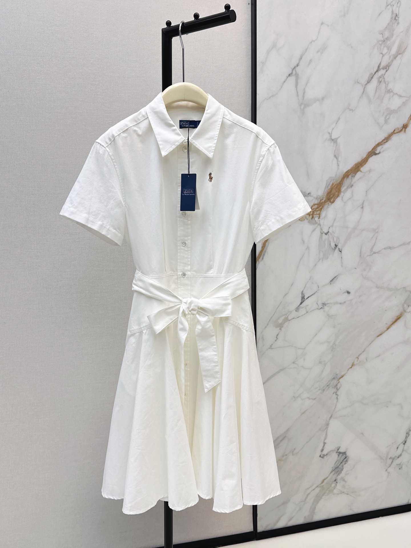 Ralp 26ss belted shirt dress