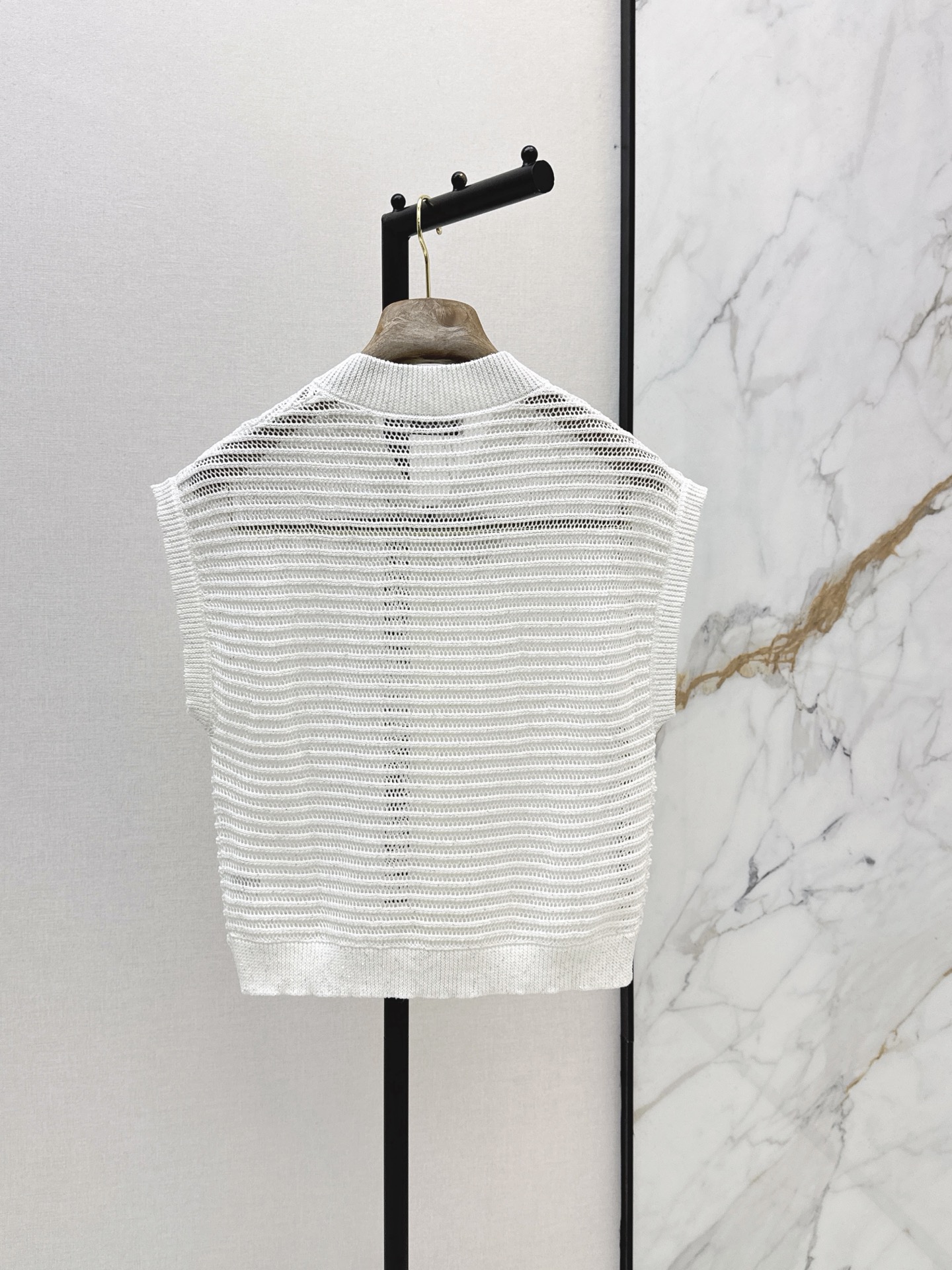 Brun 26ss sleeveless knit cardigan
