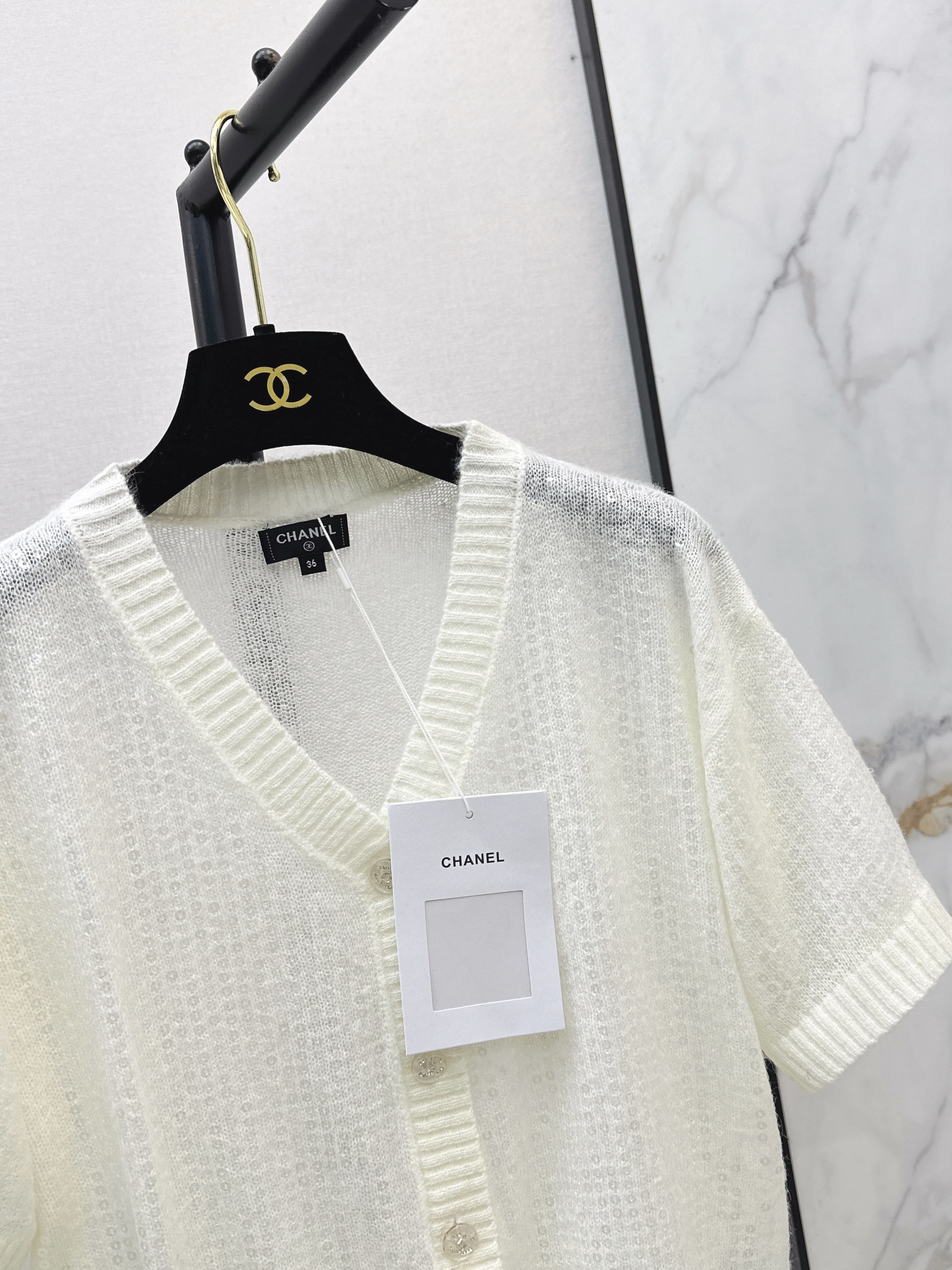 Chan 26ss sequin knitwear
