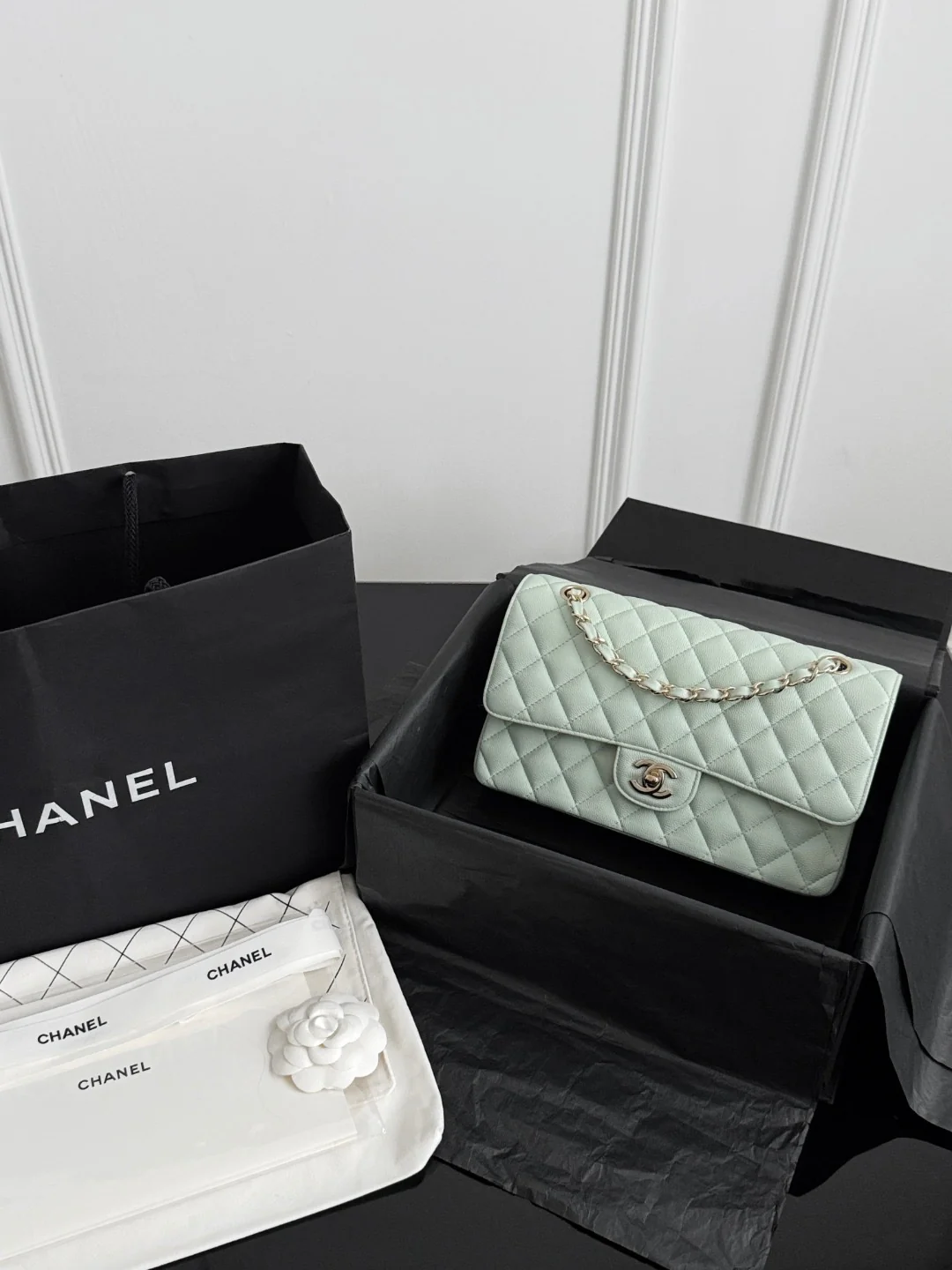 Chan cf25 chain shoulder bag