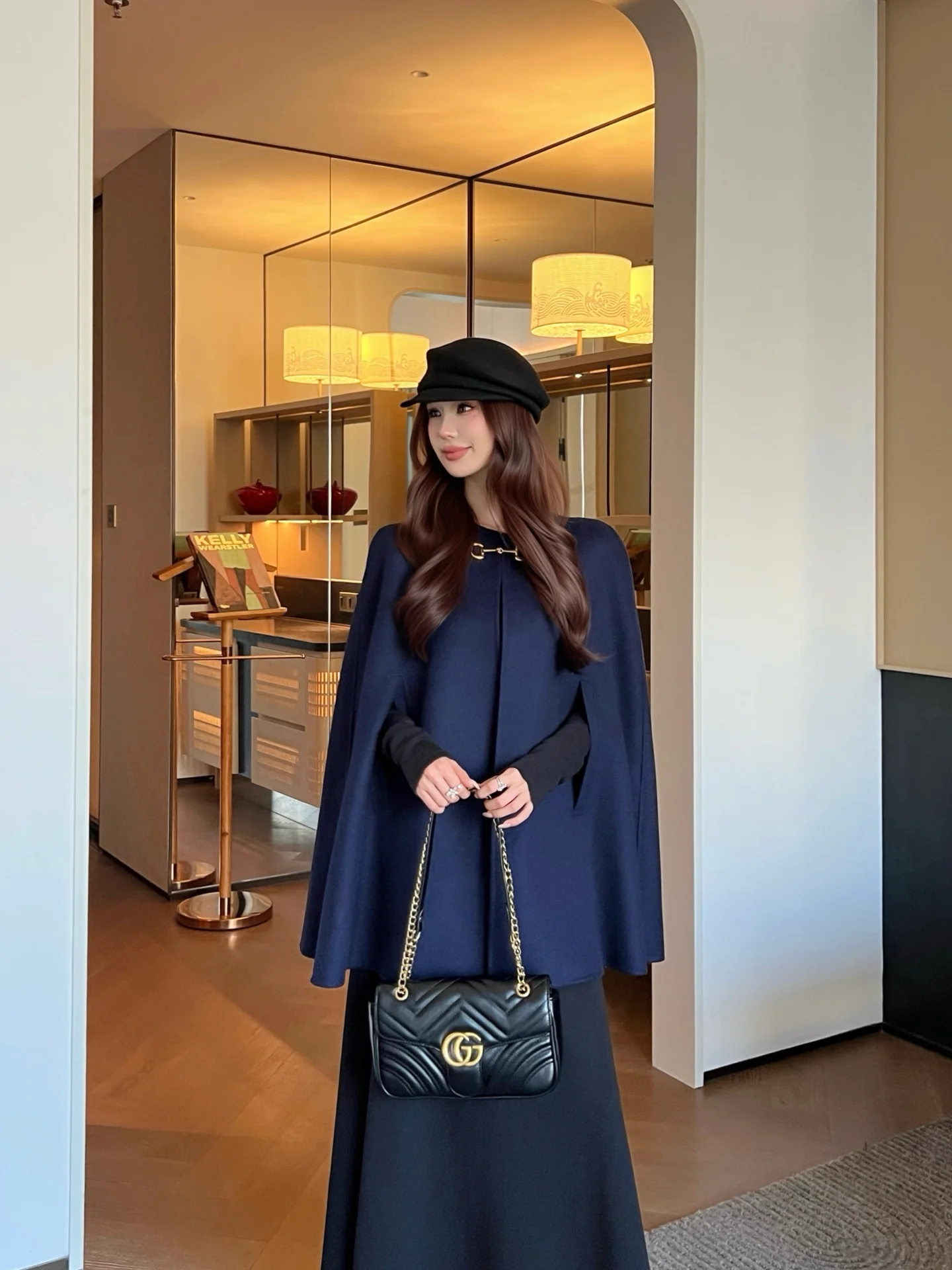 Gucc 25fw wool cape coats