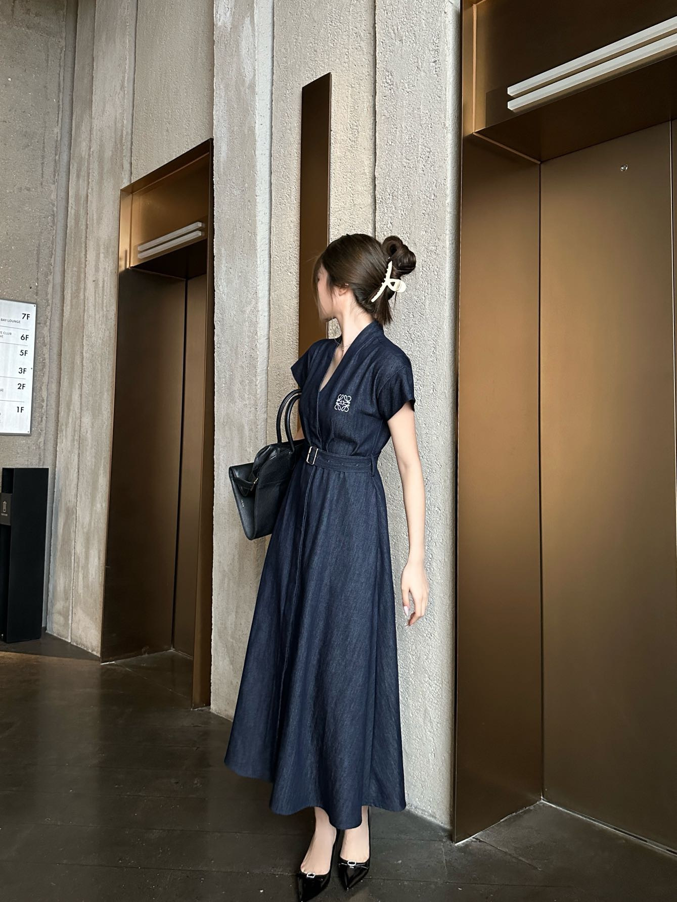 Loe 26ss denim dress