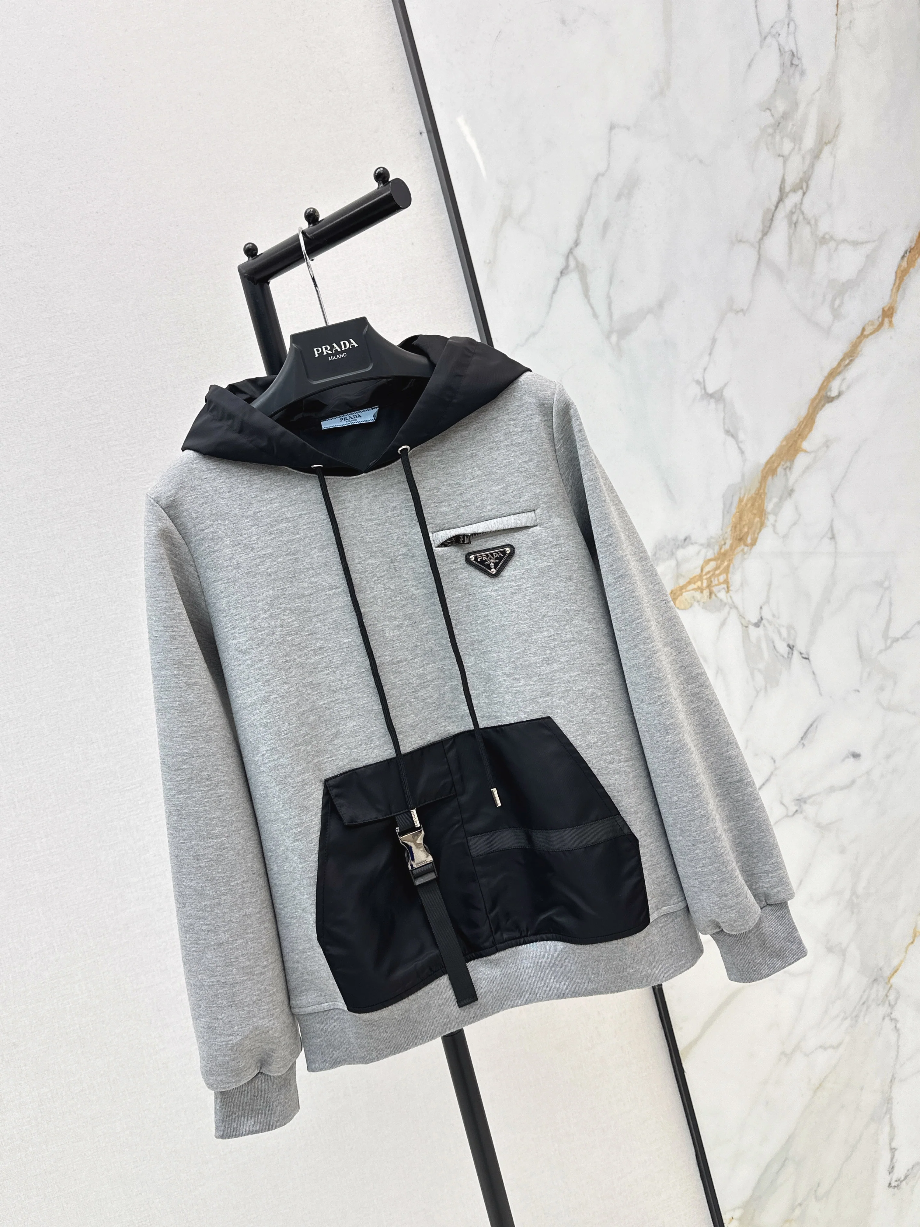 Prad 26ss drawstring hoodie