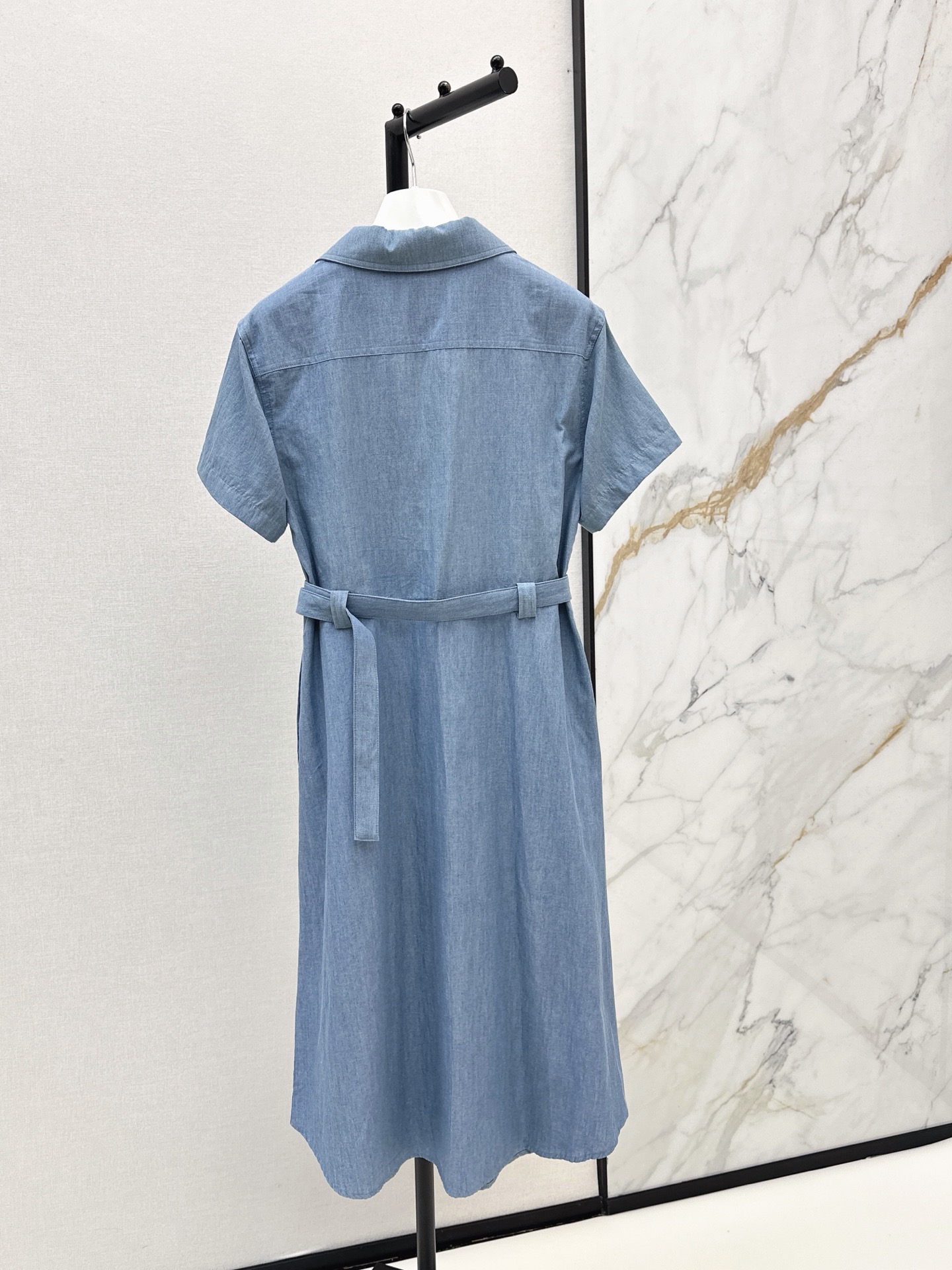 Loe 26ss denim shirt dress