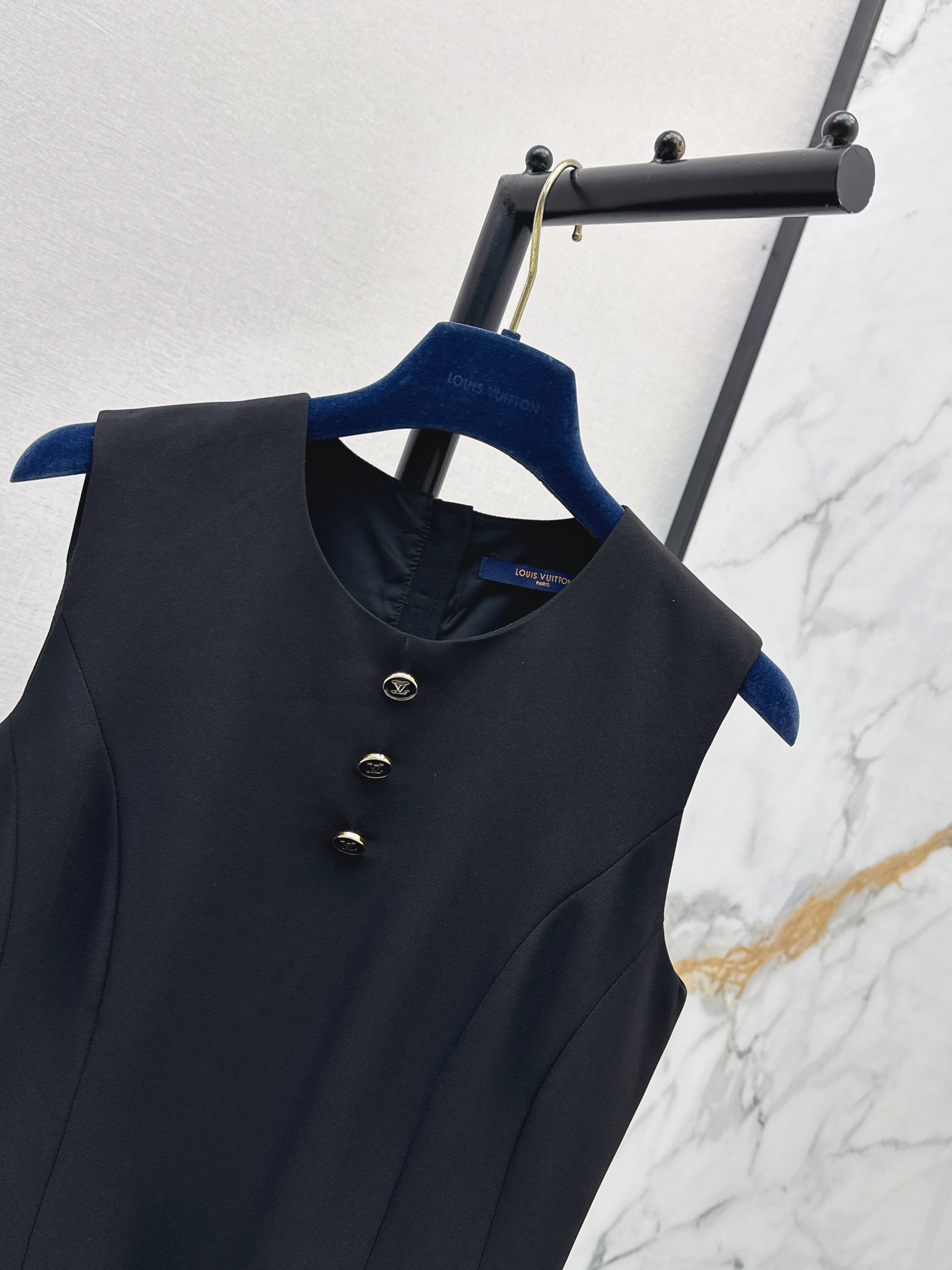 Louis 26SS Sleeveless Shift Mini Dress