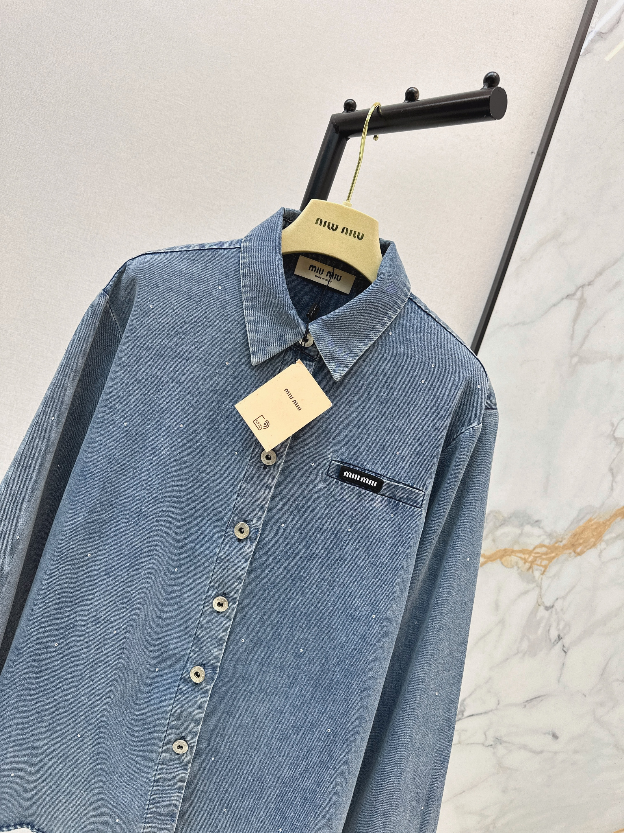 Miu 26ss denim shirt