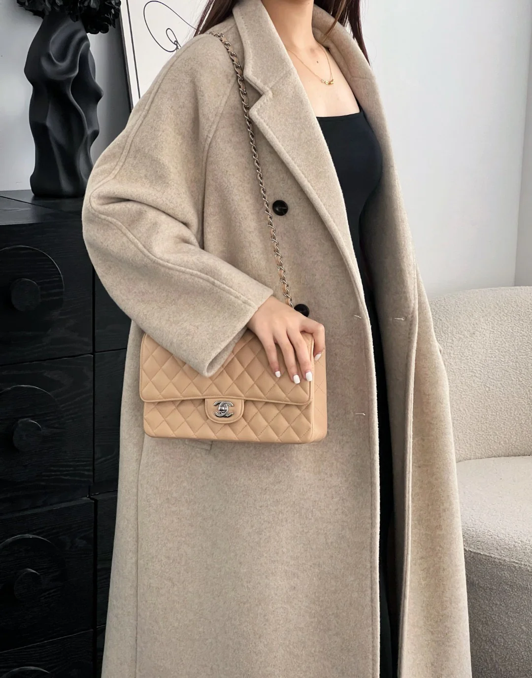 Chan cf25 chain shoulder bag