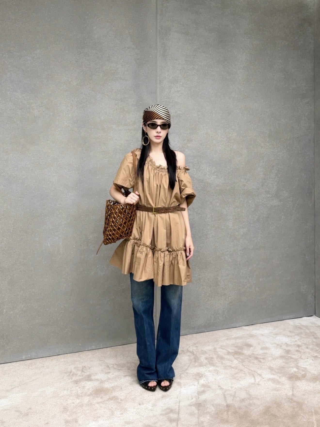 Sain 26ss belted dress