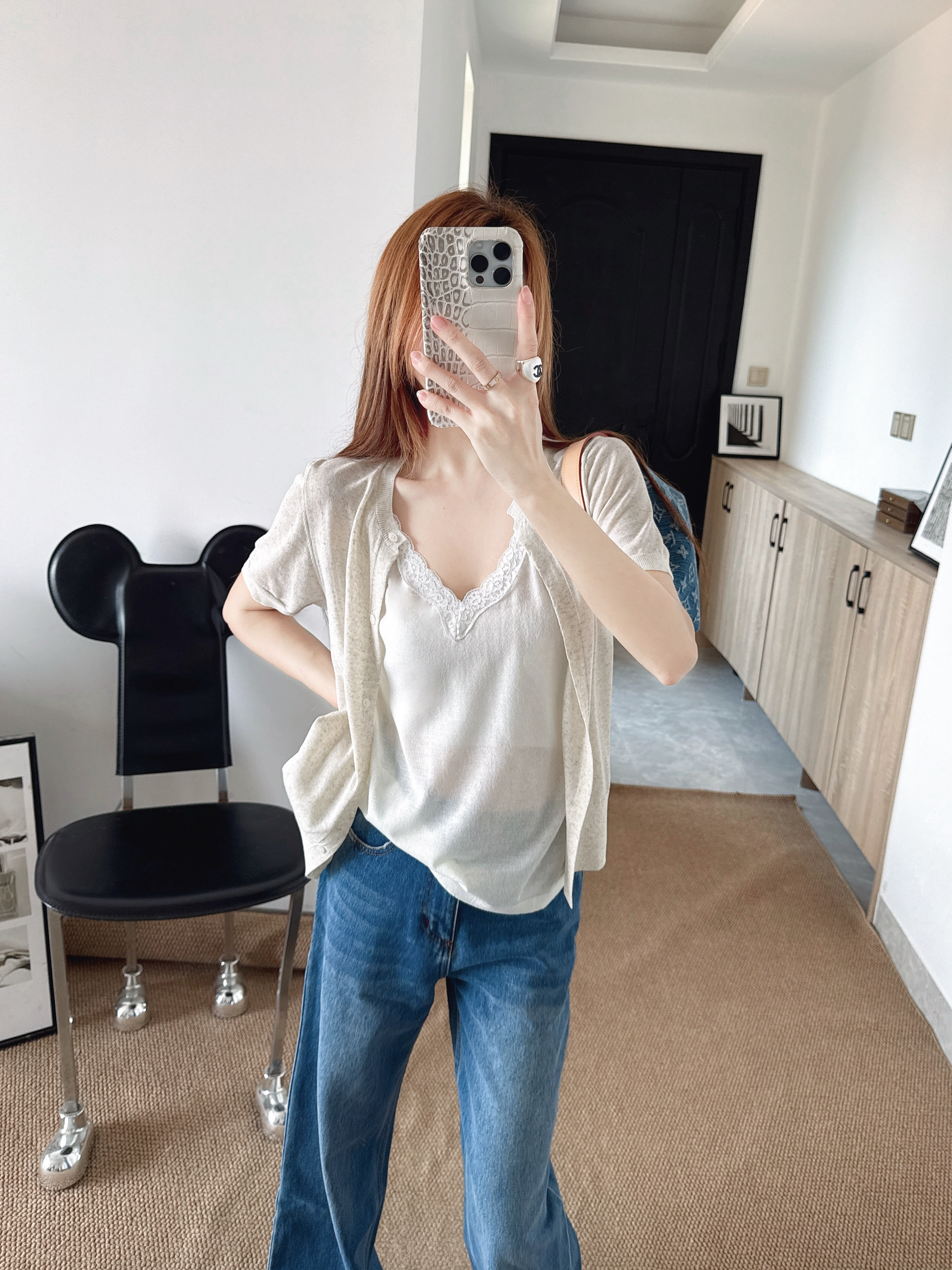 ES 26ss 2in1 knit sweater