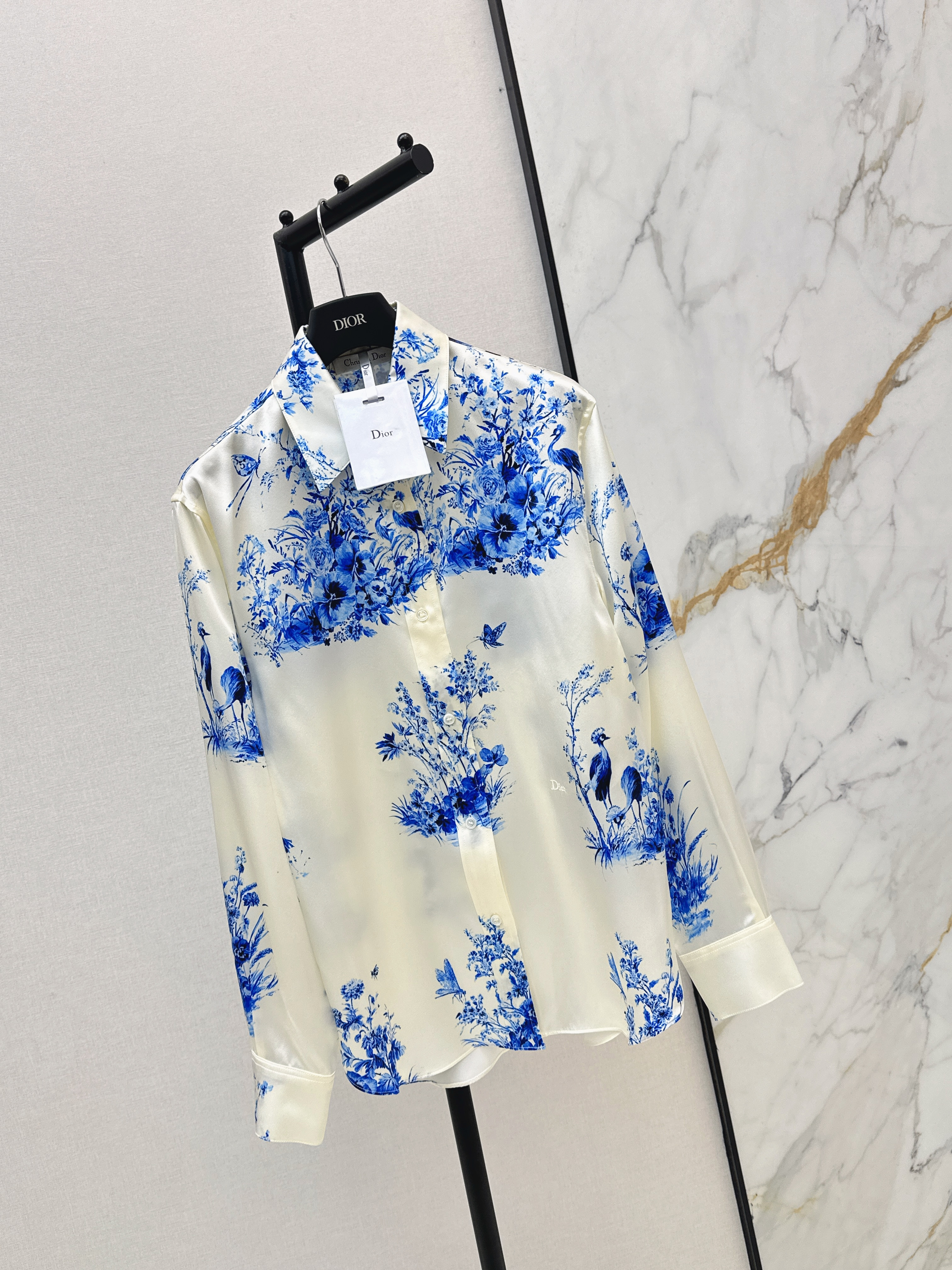 CD 26ss print silk shirt