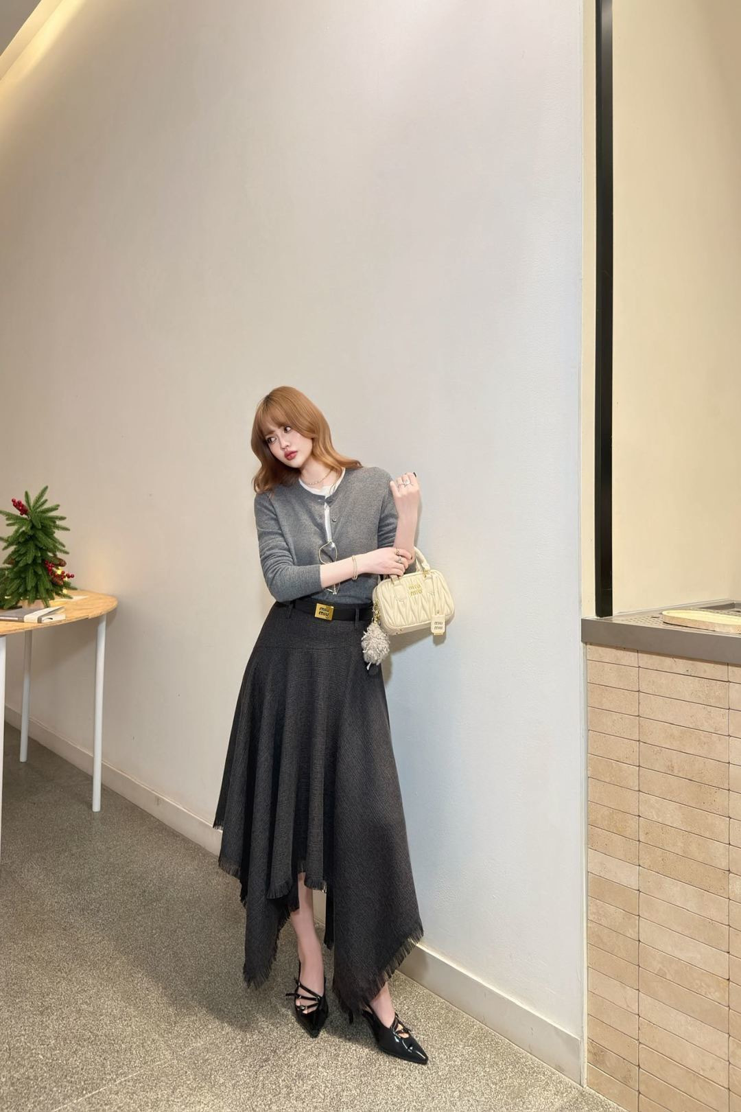 Miu 26ss irregular skirt