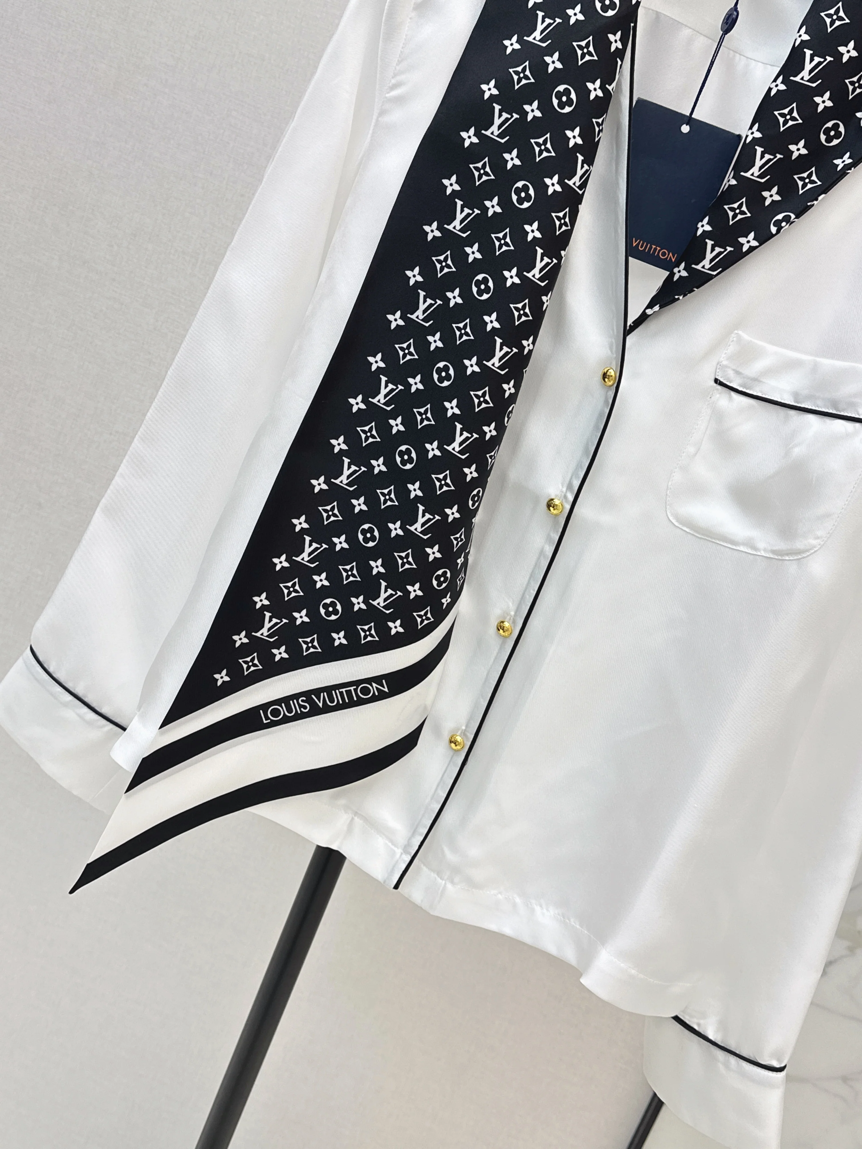 Louis 26ss print silk shirts