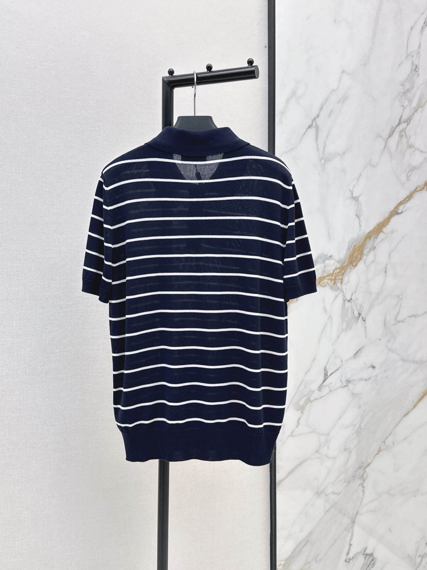 Pra 26ss stripe polo shirt