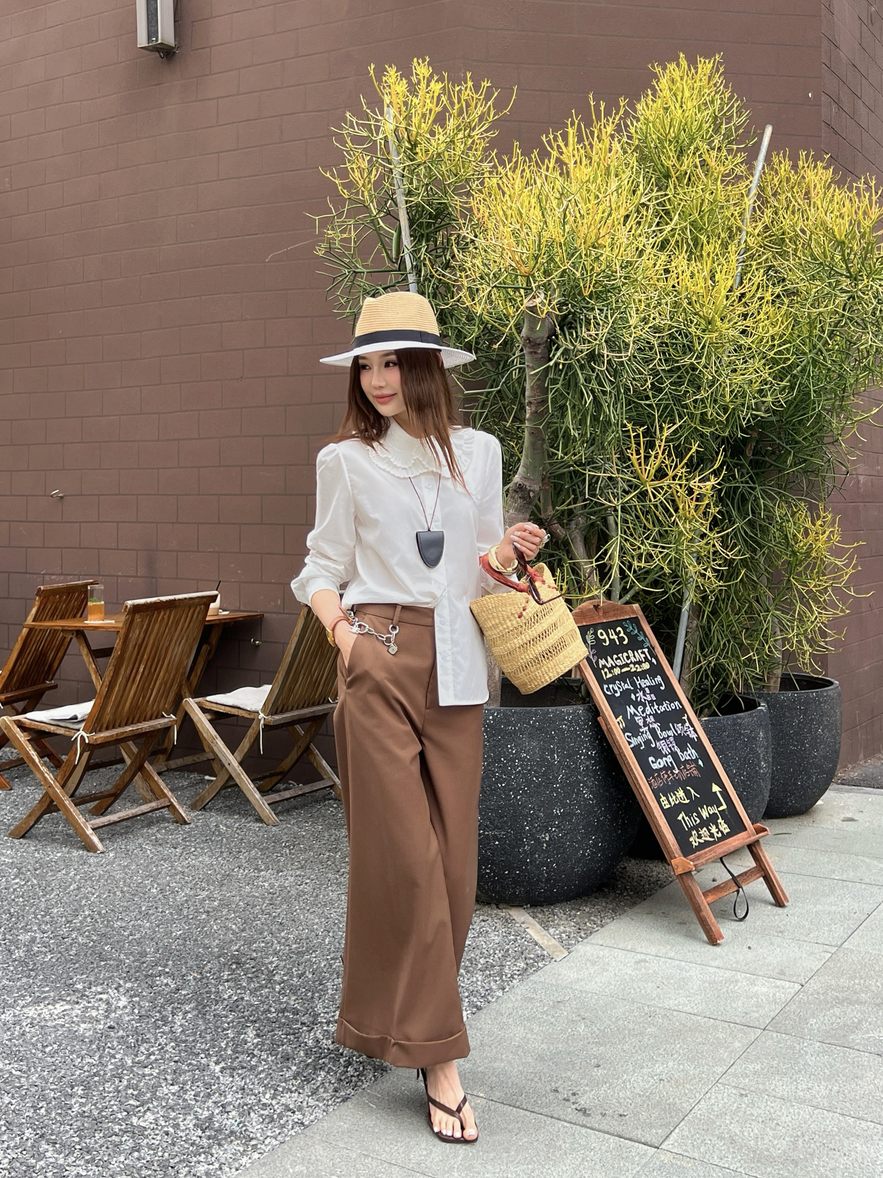 Celi 26ss ruffle shirt