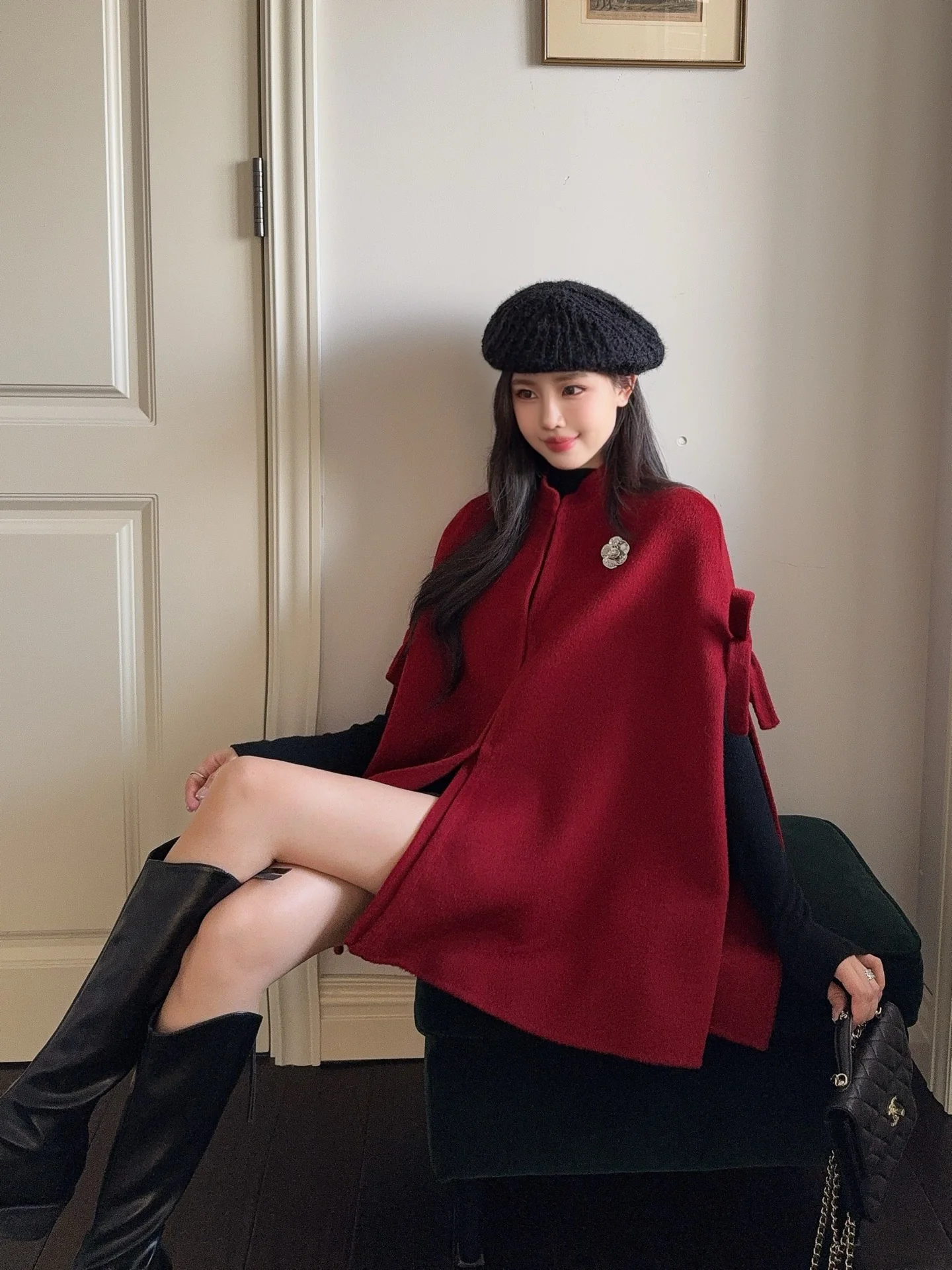 Chan 25fw wool cape coats