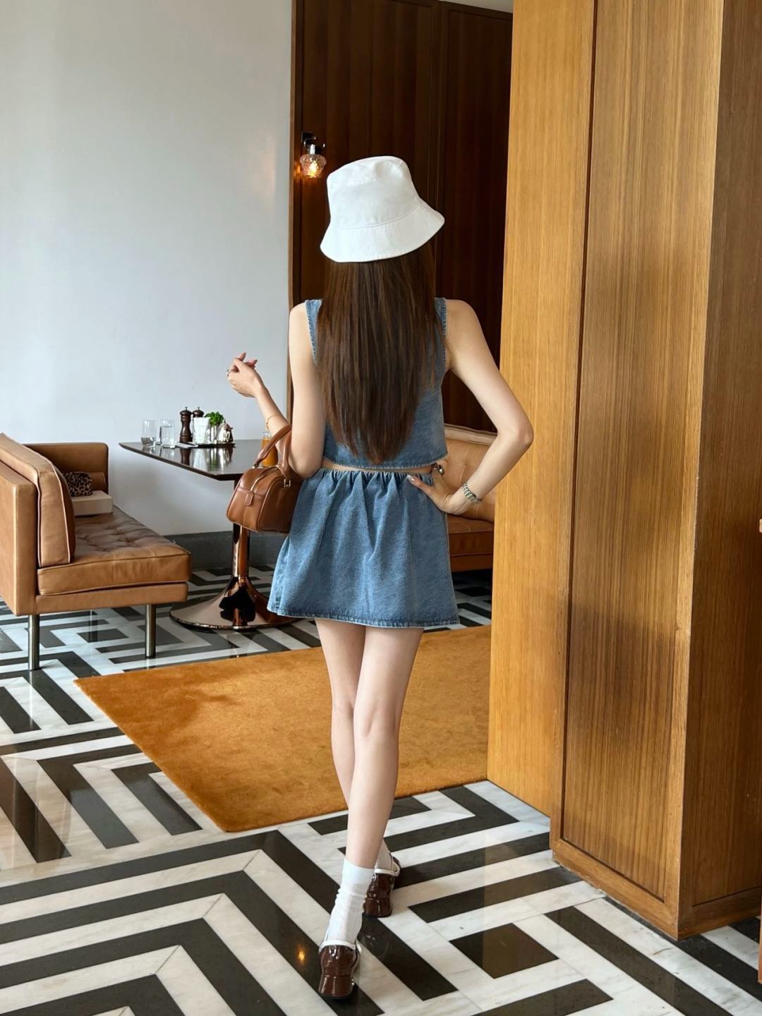 Miu 26ss denim camisole