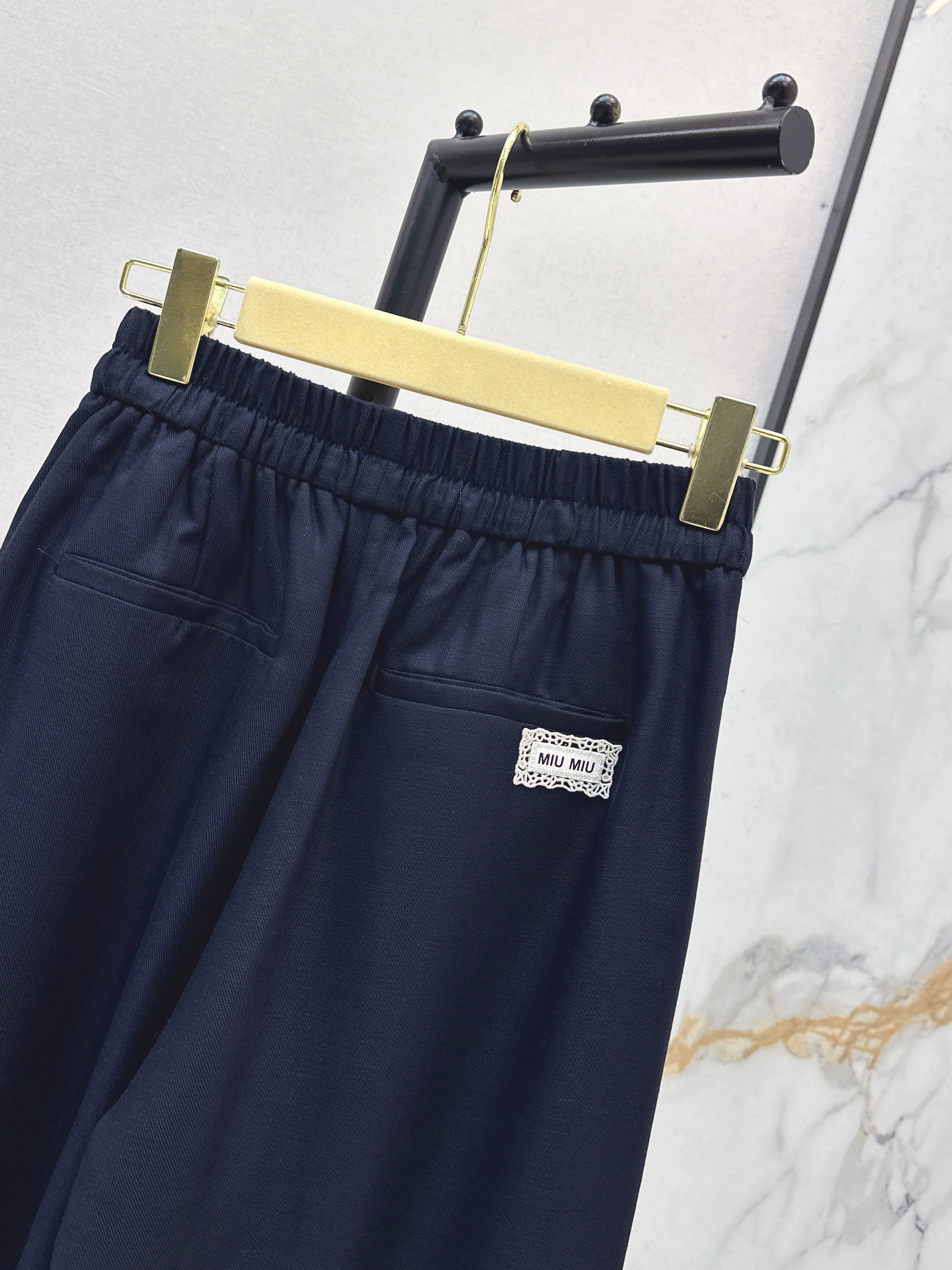 Miu 26ss wide-leg pants