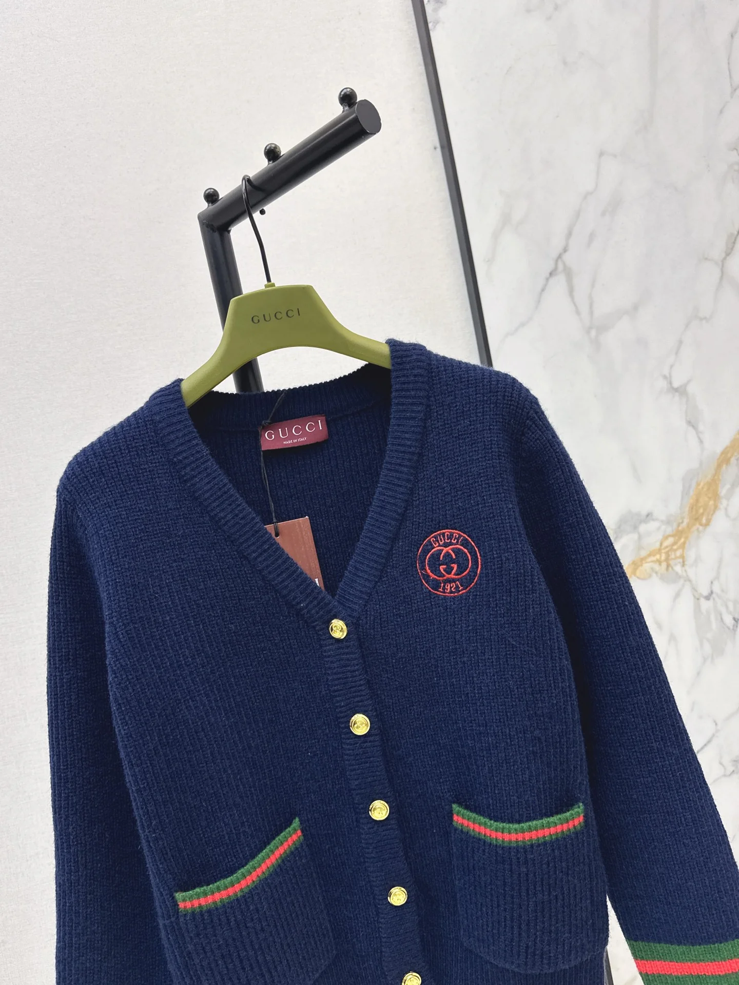 Gucc 25fw jacquard knit cardigan