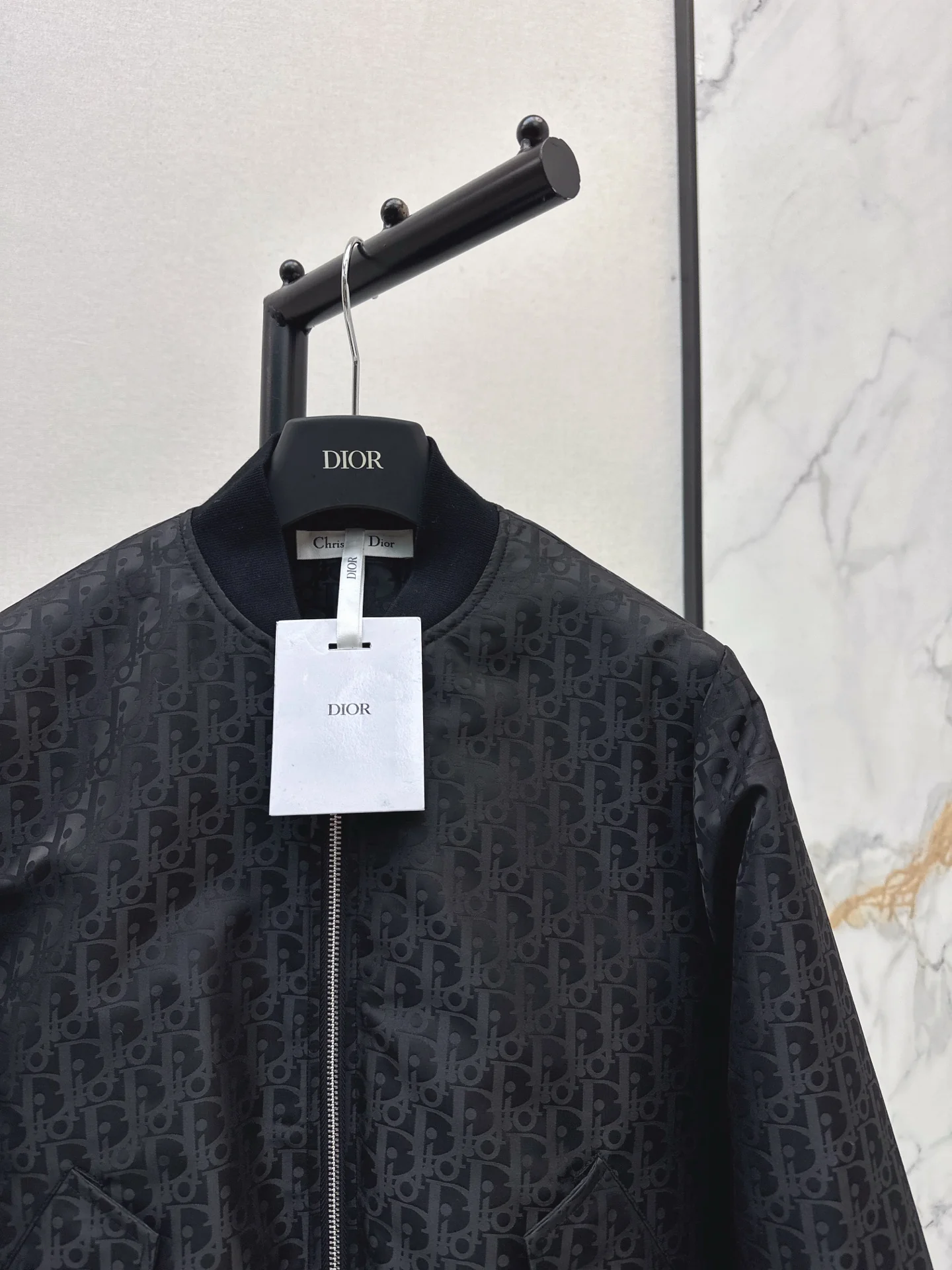 CD 25fw jacquard bomber jacket