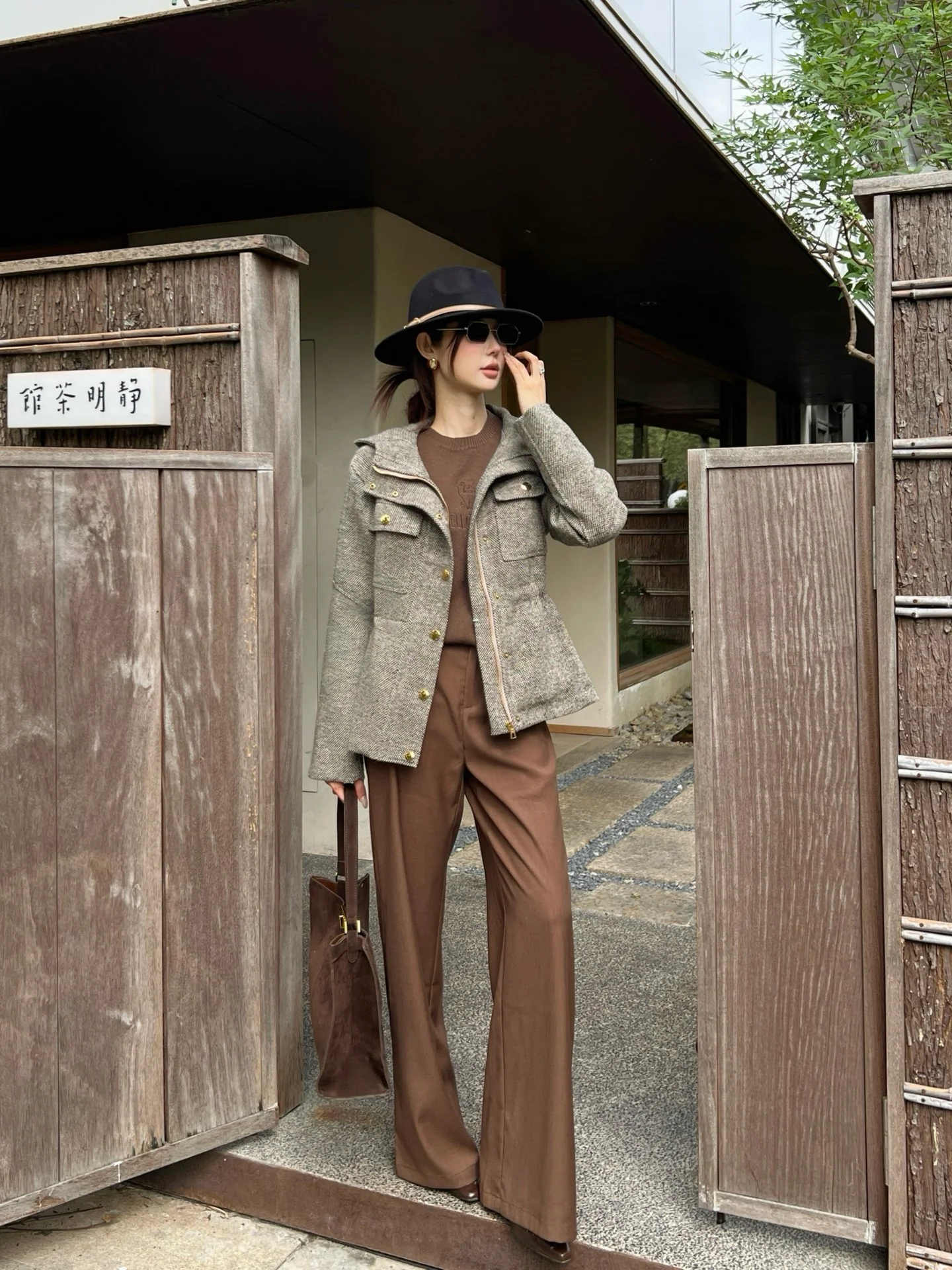 Monc 26ss drawstring hooded jacket