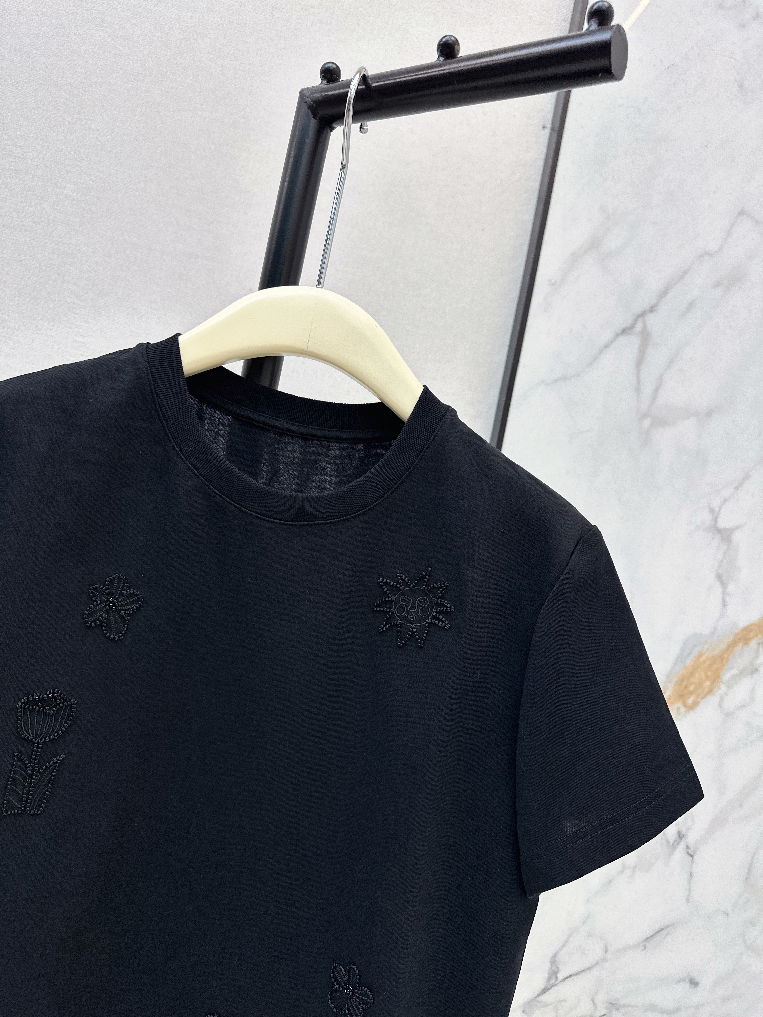 Chan 26ss beading t-shirt