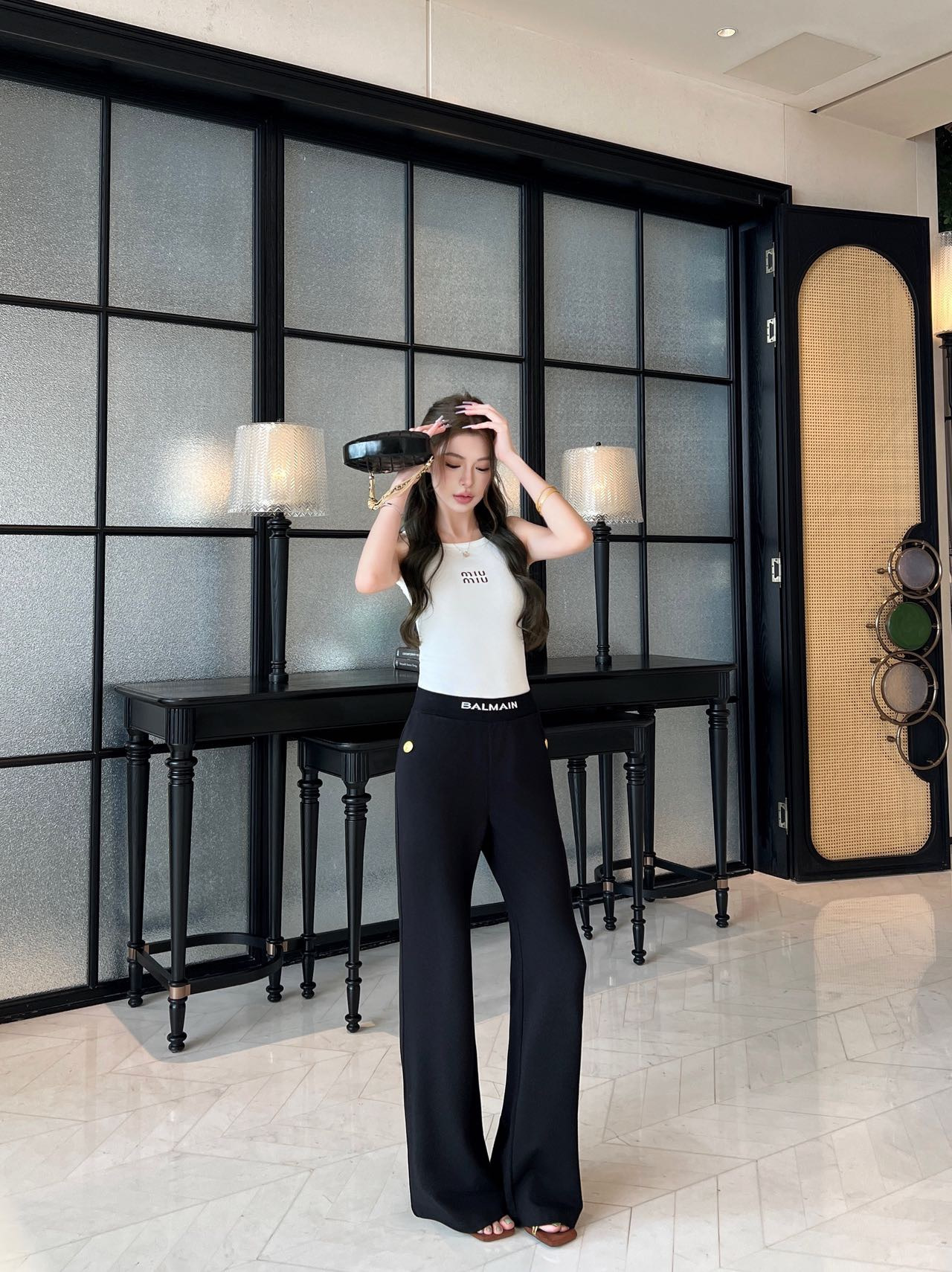 Bal 26ss flared pants