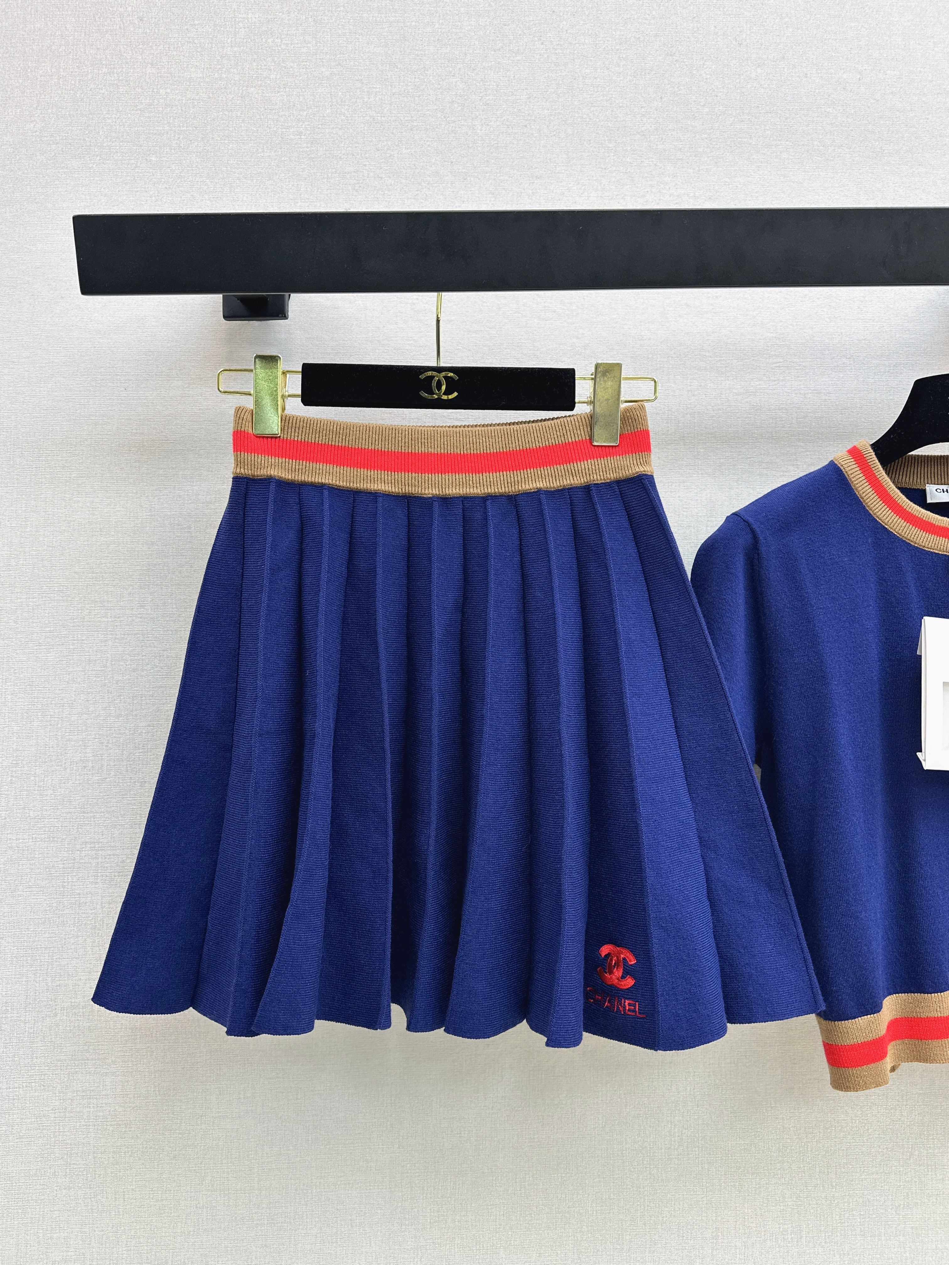 Chan 26ss knitted outfit sets