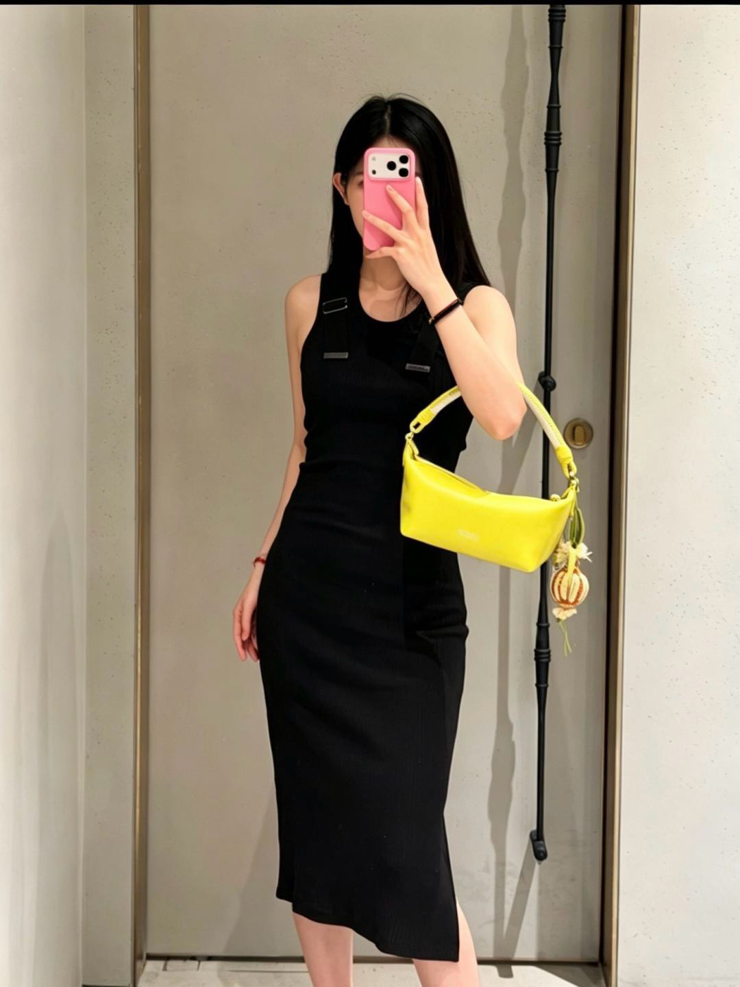 Loe 26ss sleeveless knit dress