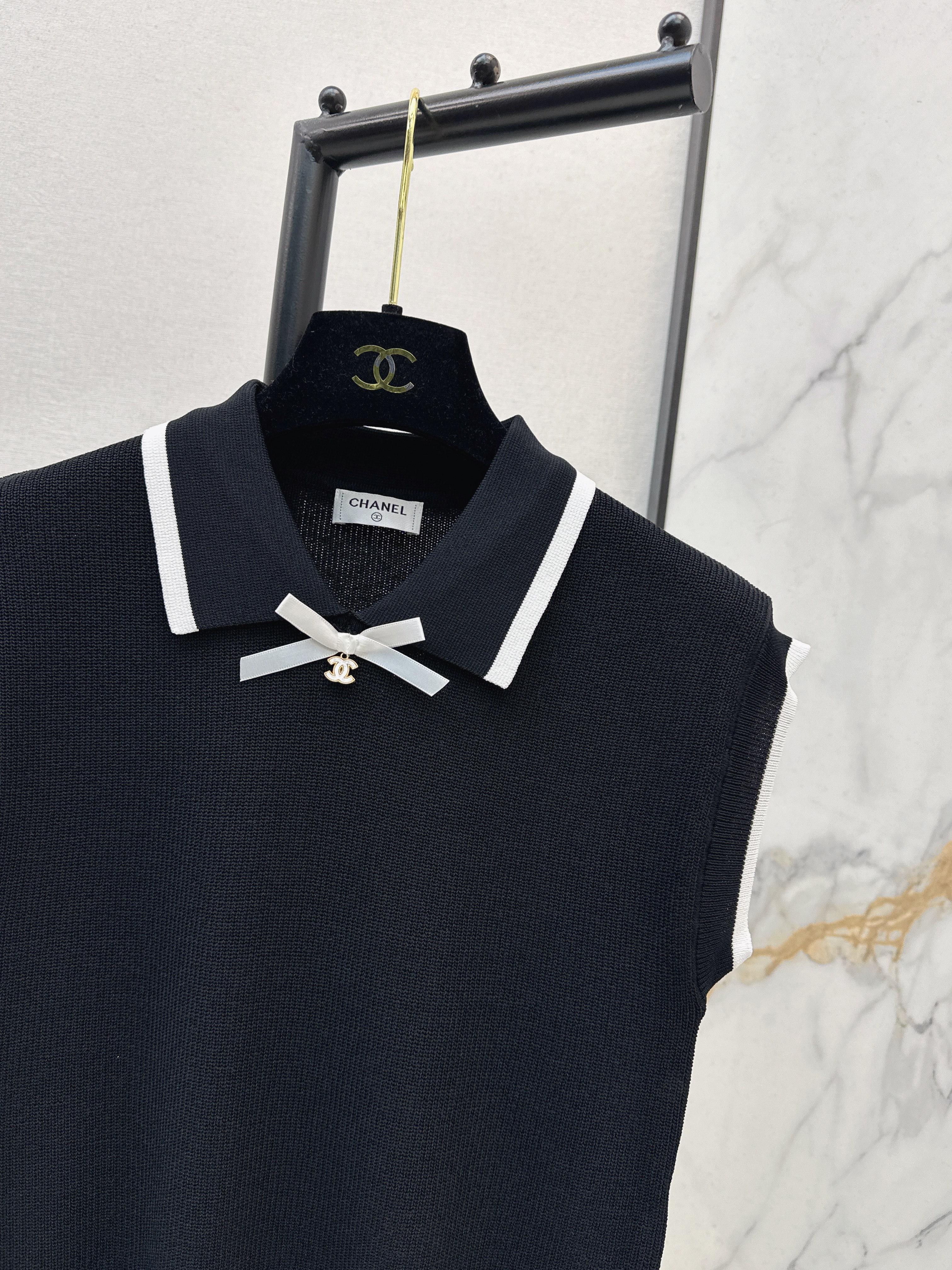 Chan 26ss sleeveless knitwear