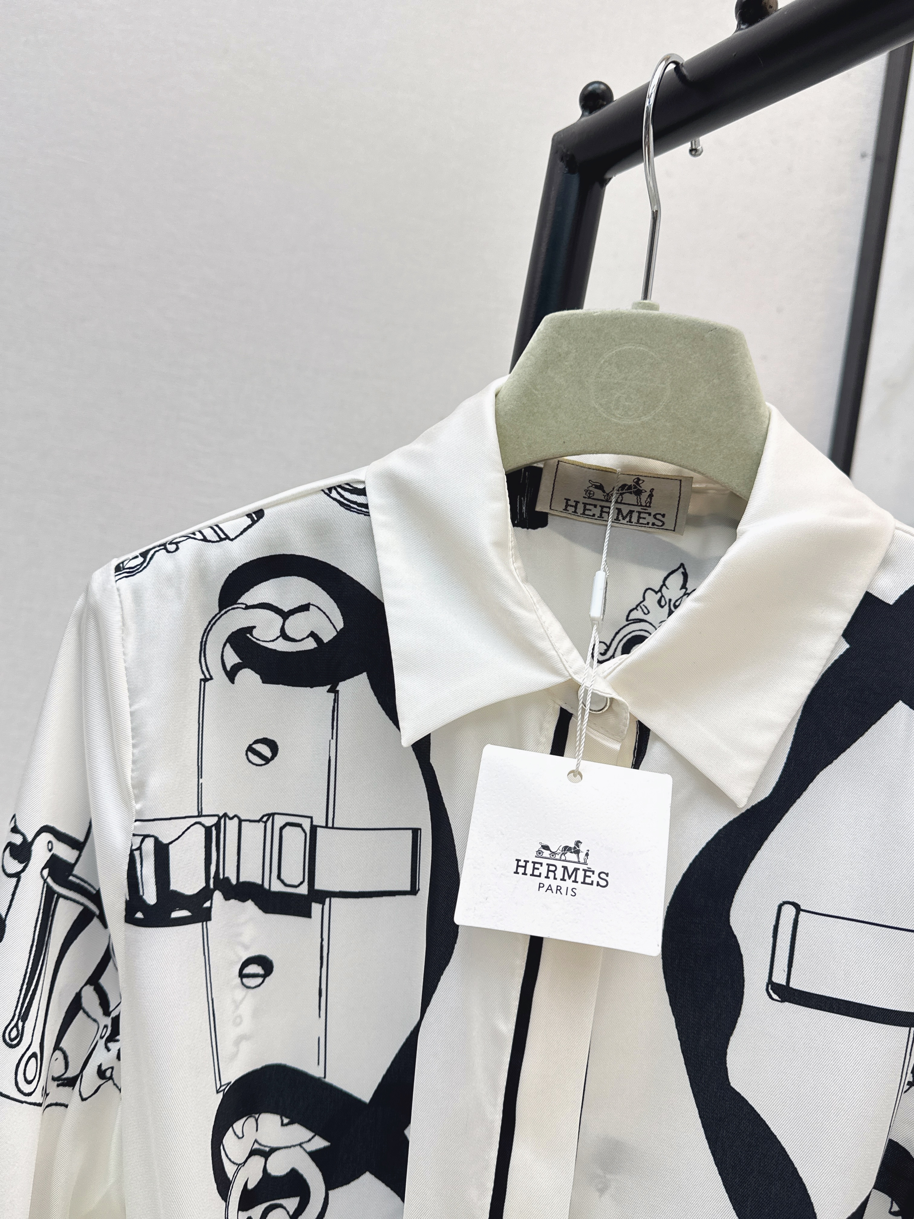 Her 26ss print silk dress