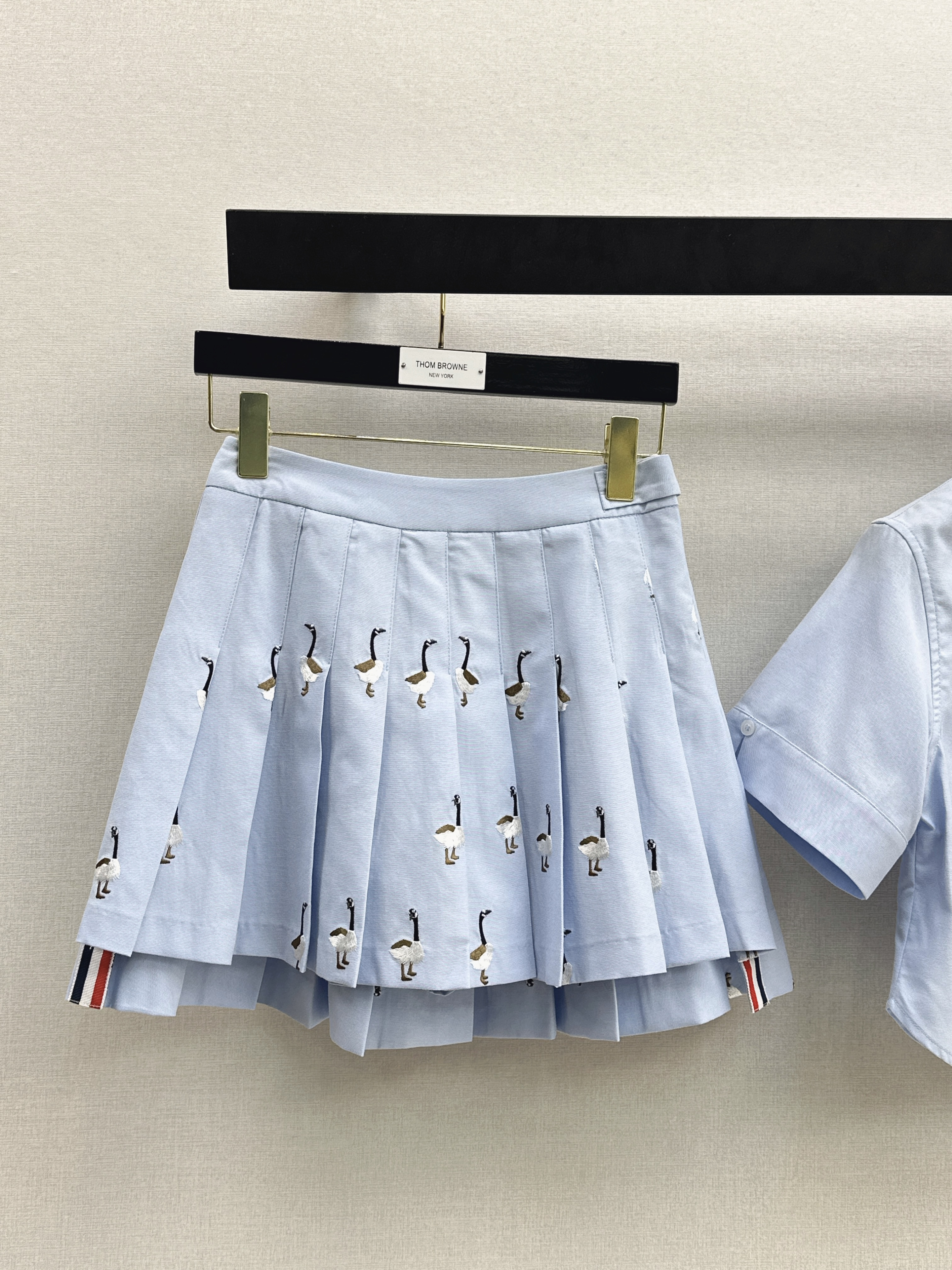 Thom 26ss shirt embroidery skirt set