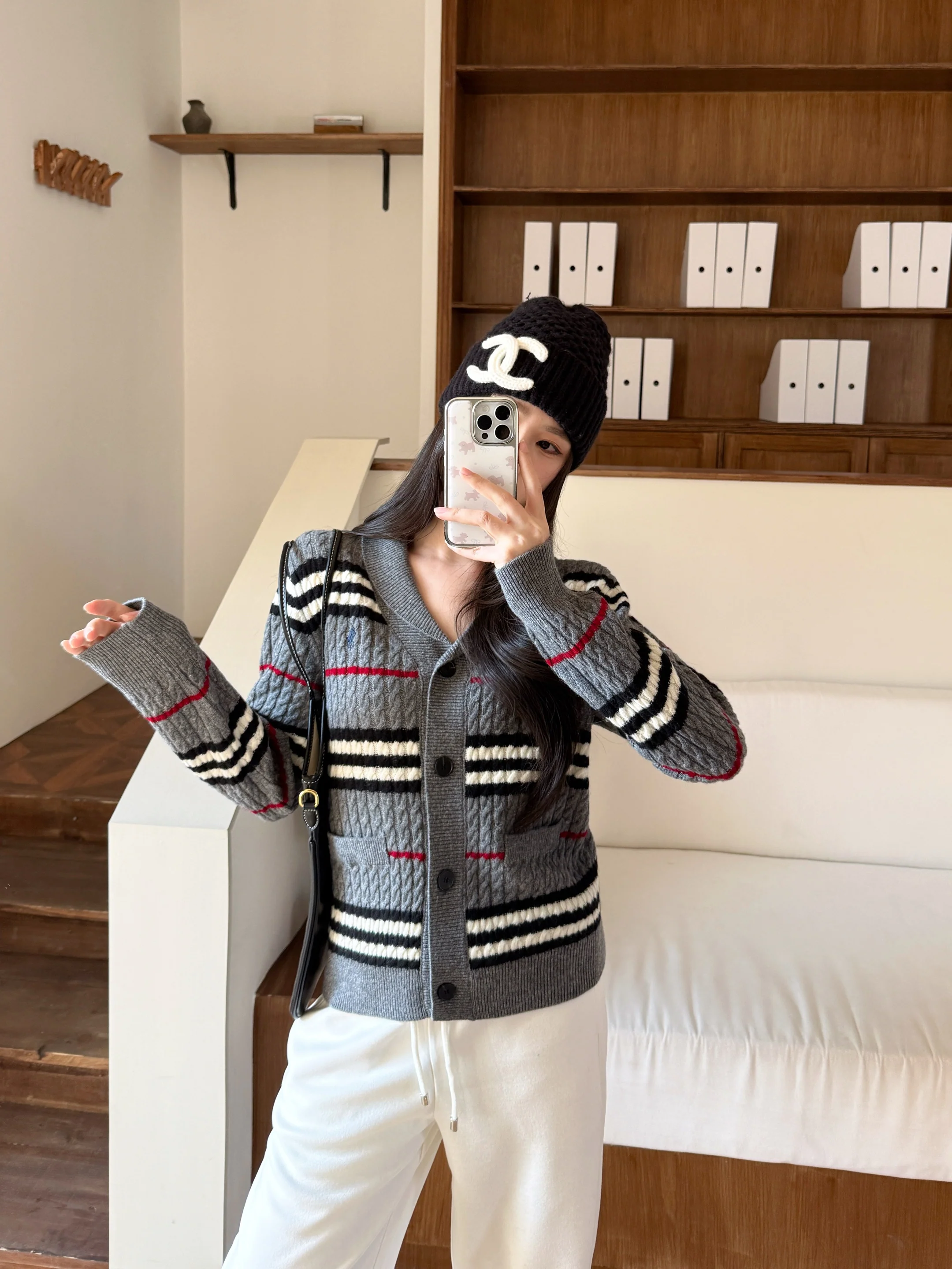 Ralp 26ss stripe cardigan