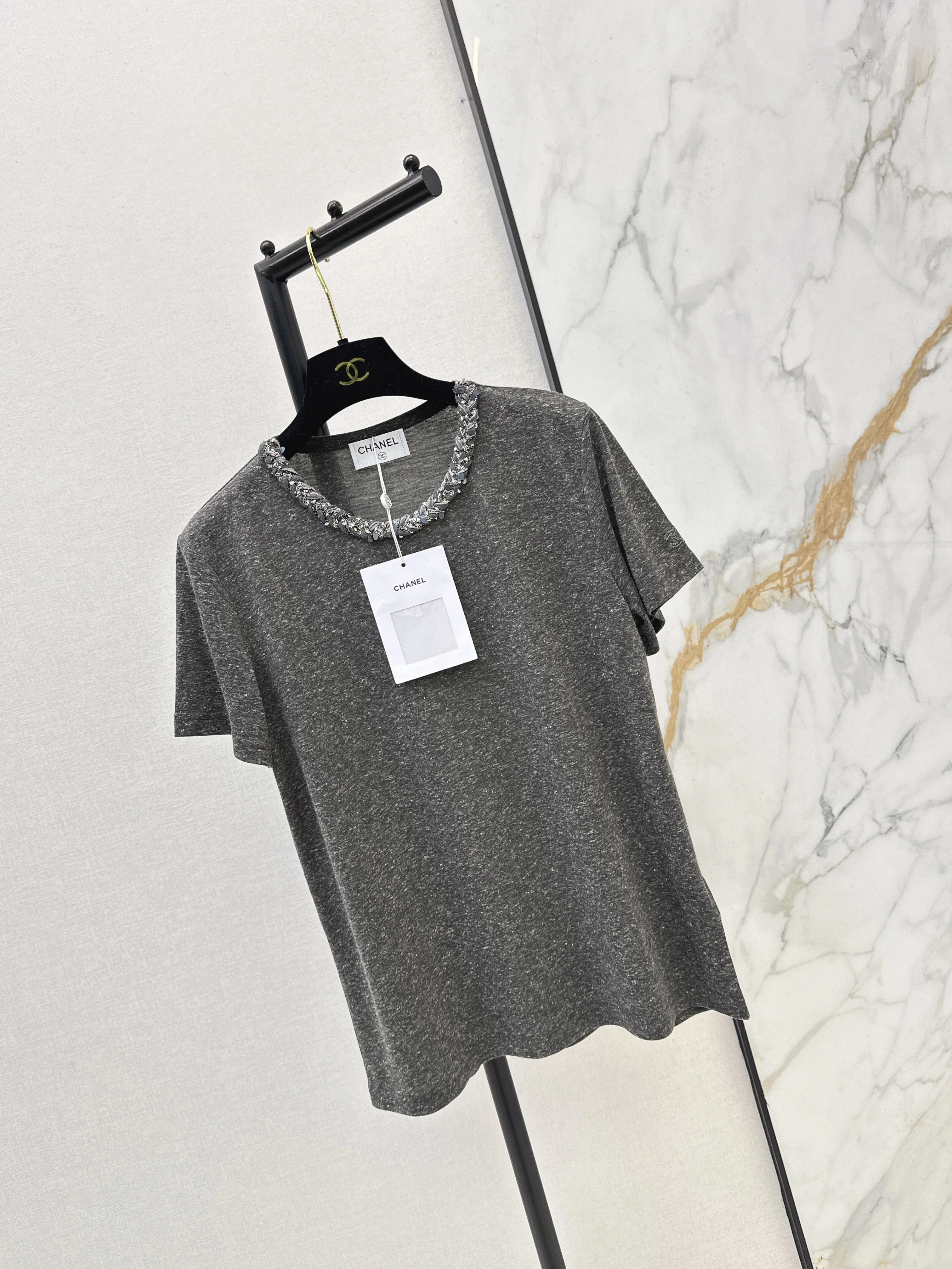 Chan 26ss beading t-shirts