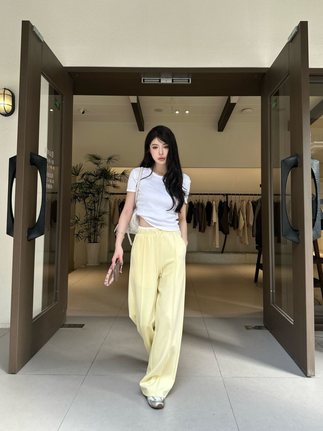 Celi 26ss embroidery pants