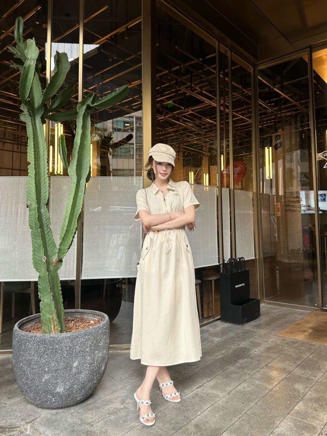 Pra 26ss drawstring dress