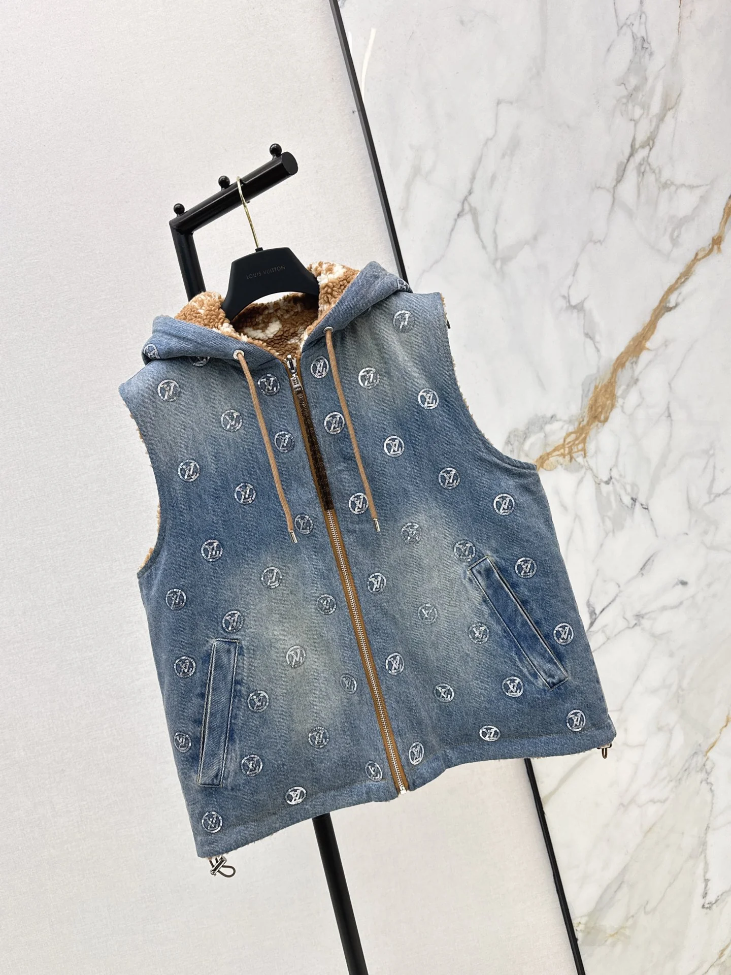 Louis 25fw reversible denim vest