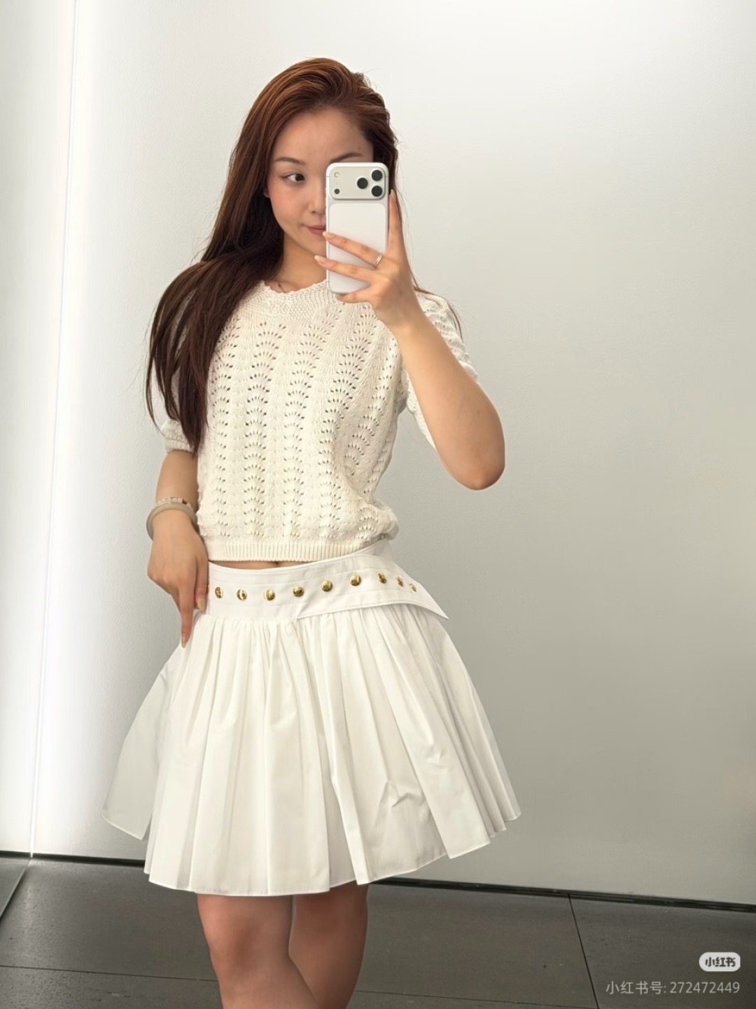 Celi 26ss pleated skirt