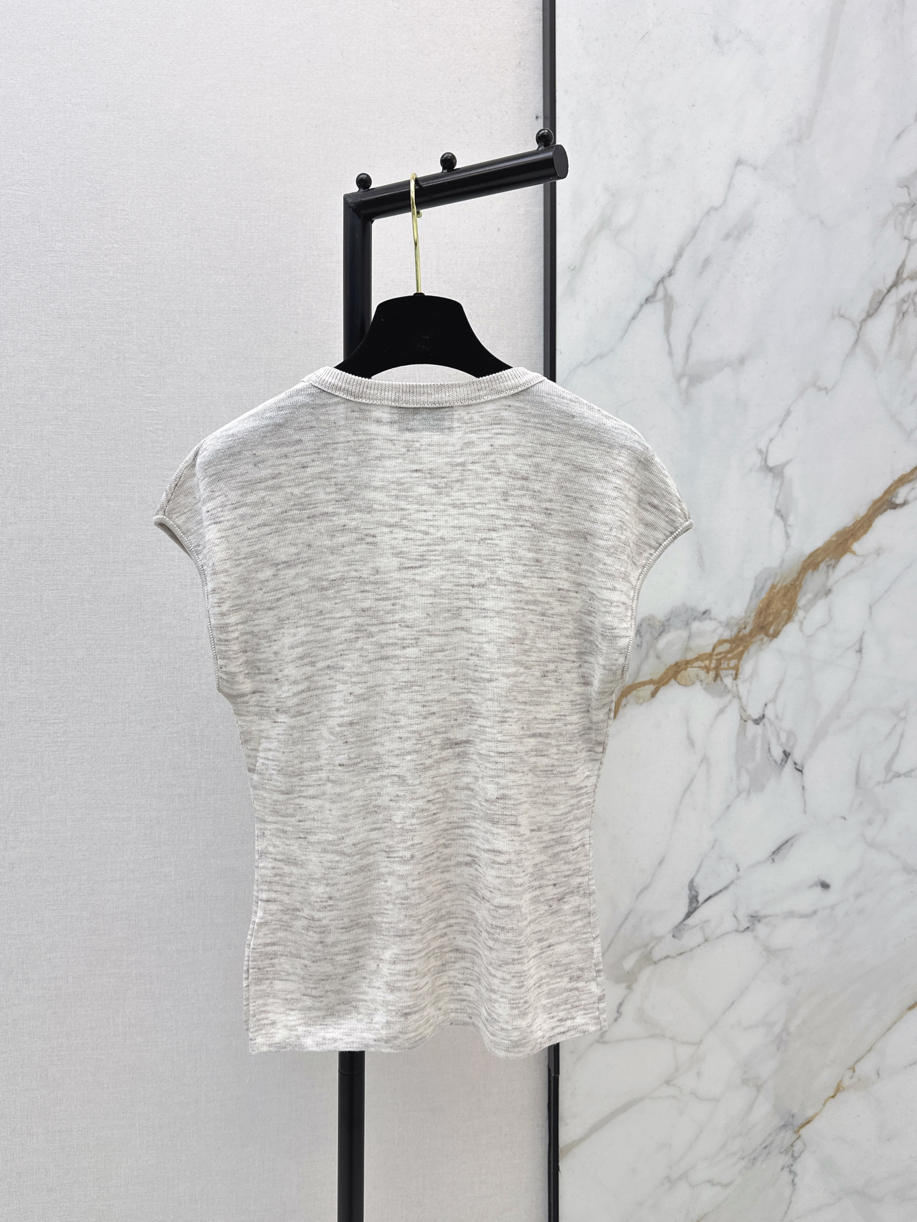 Chan 26ss 3d flower t-shirt