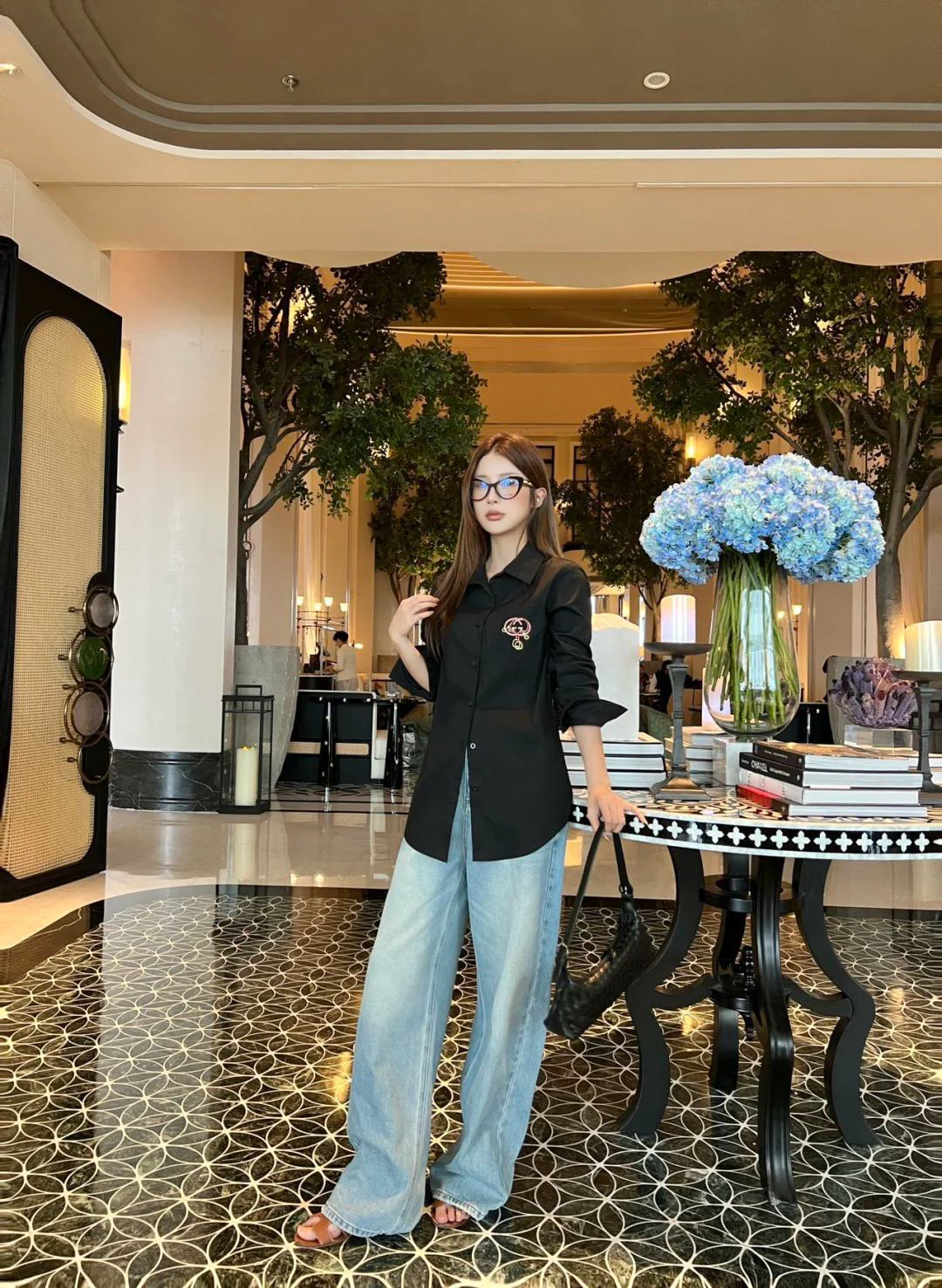 Gucc 26ss embroidery shirts