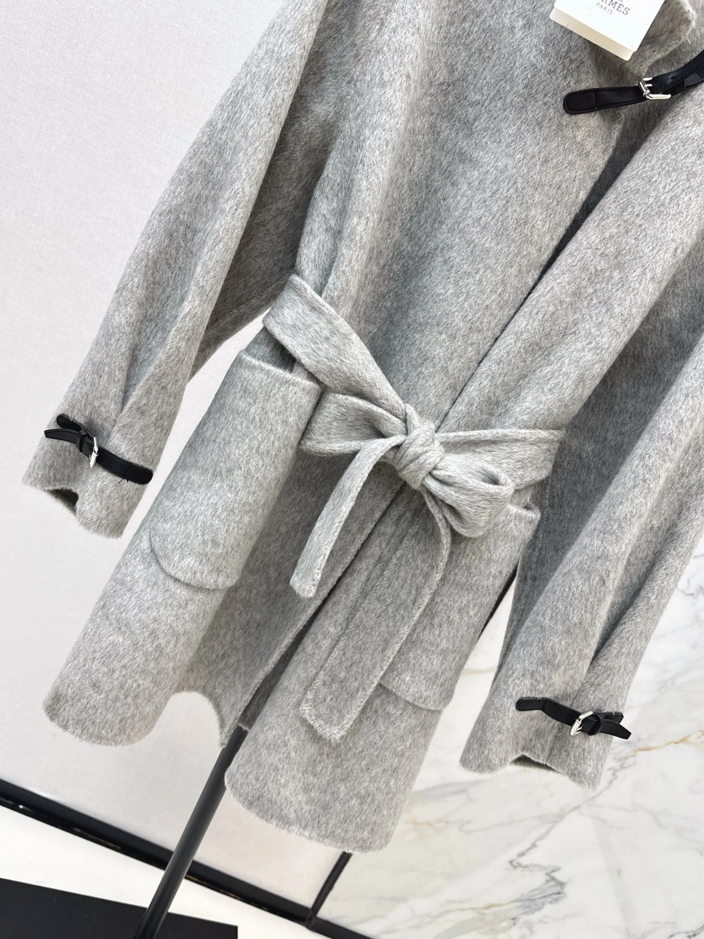 Her 25fw woolen belted overcoats