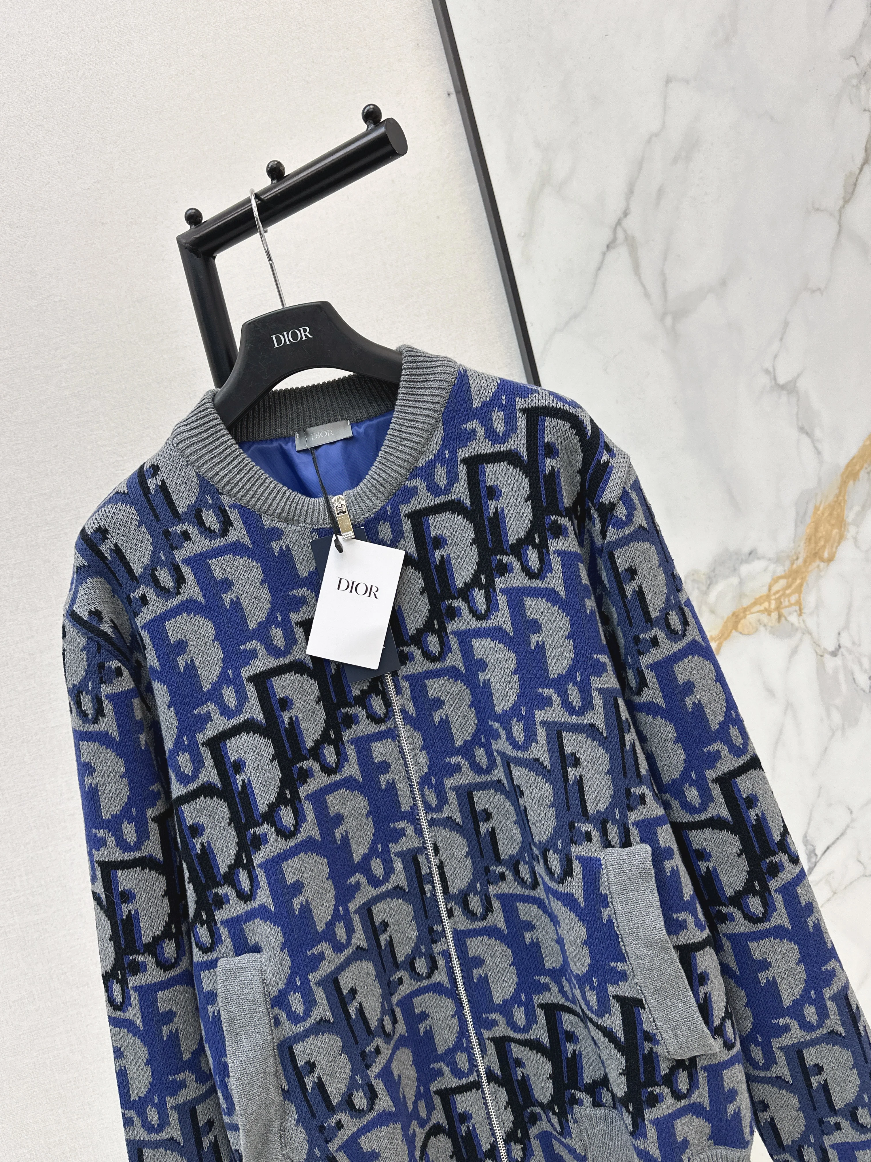 CD 26ss zip-up wool jacket