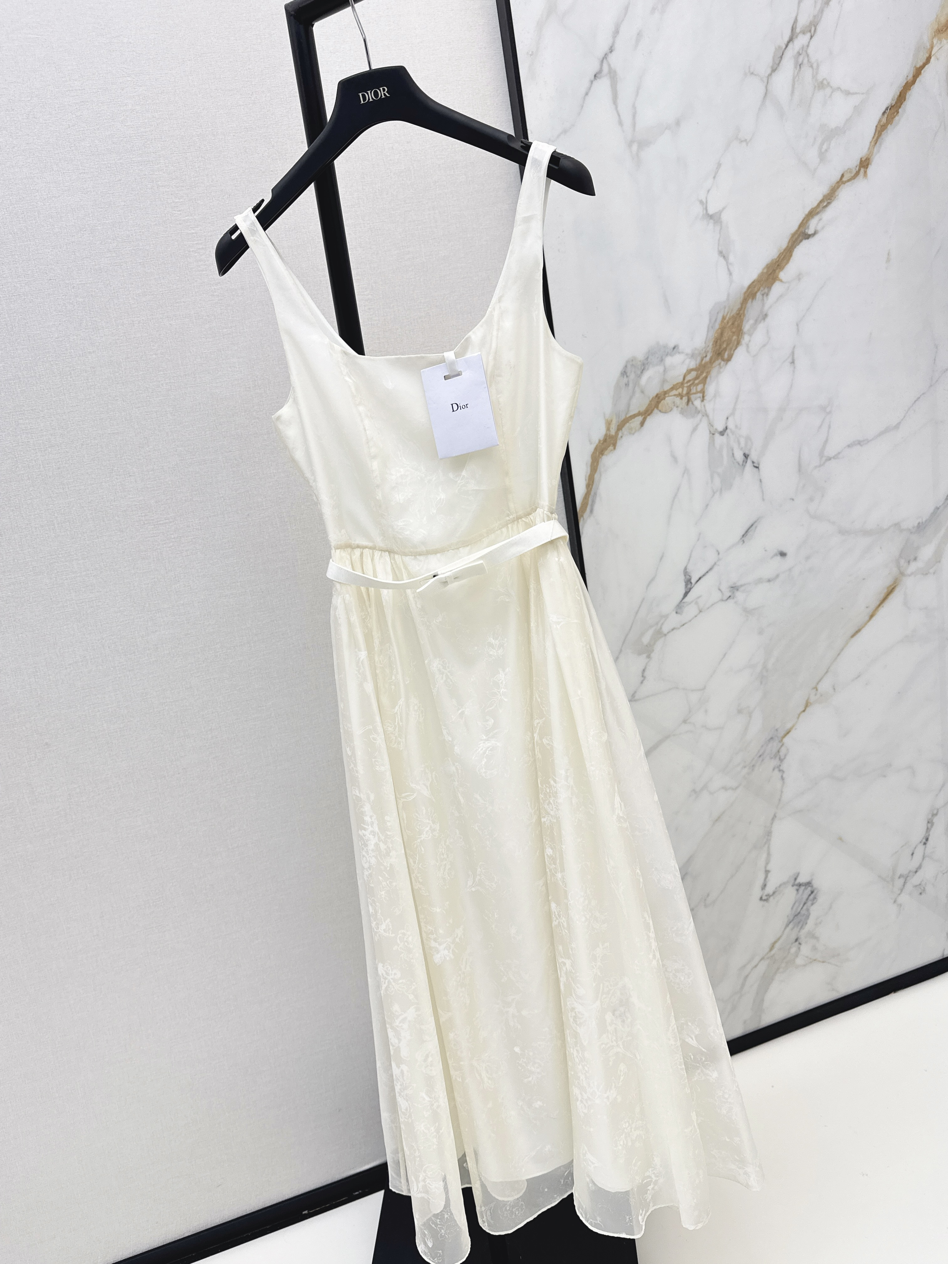 CD 26ss jacquard slip silk dress