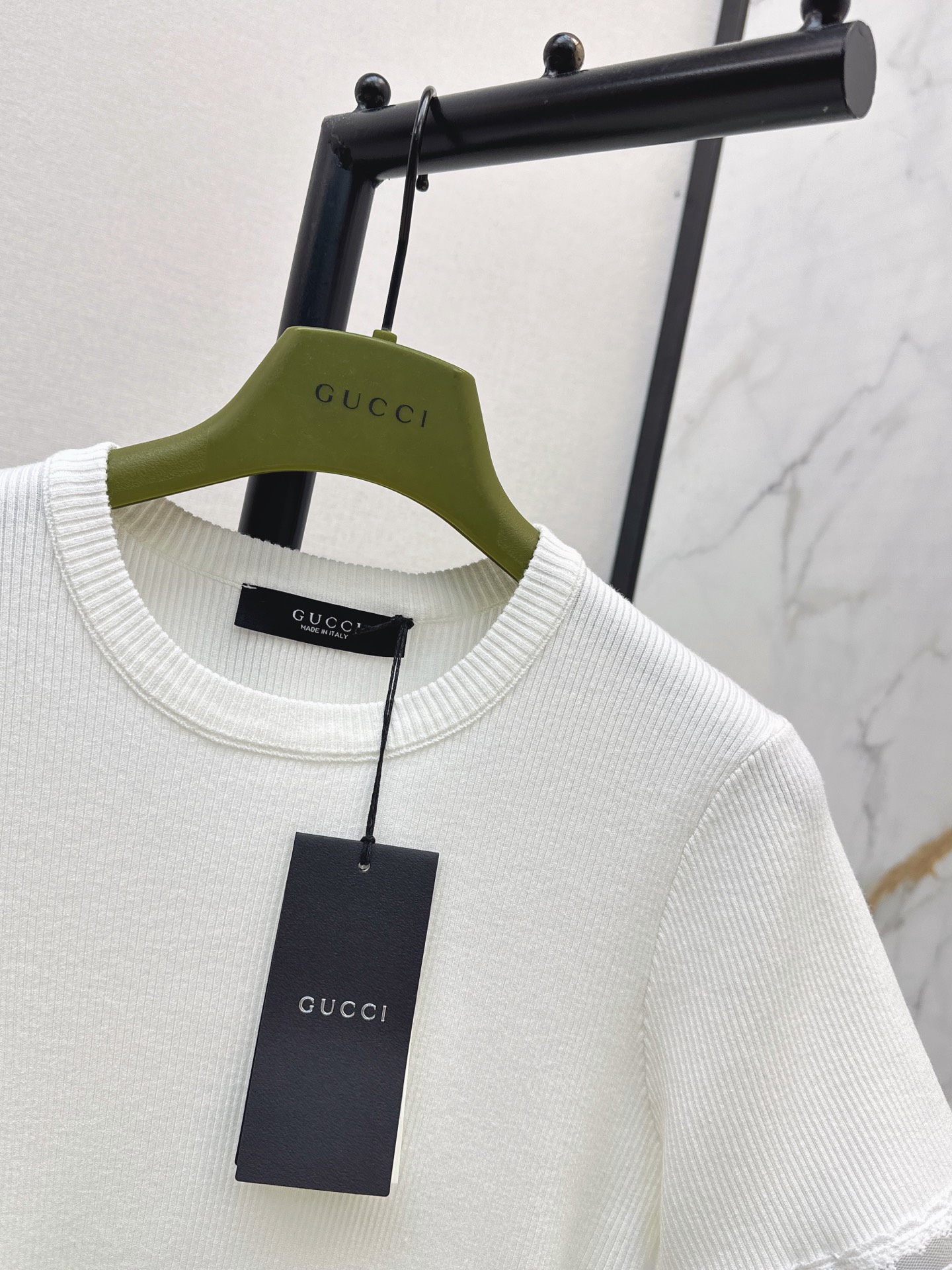 Guc 26ss lace contract knitwear