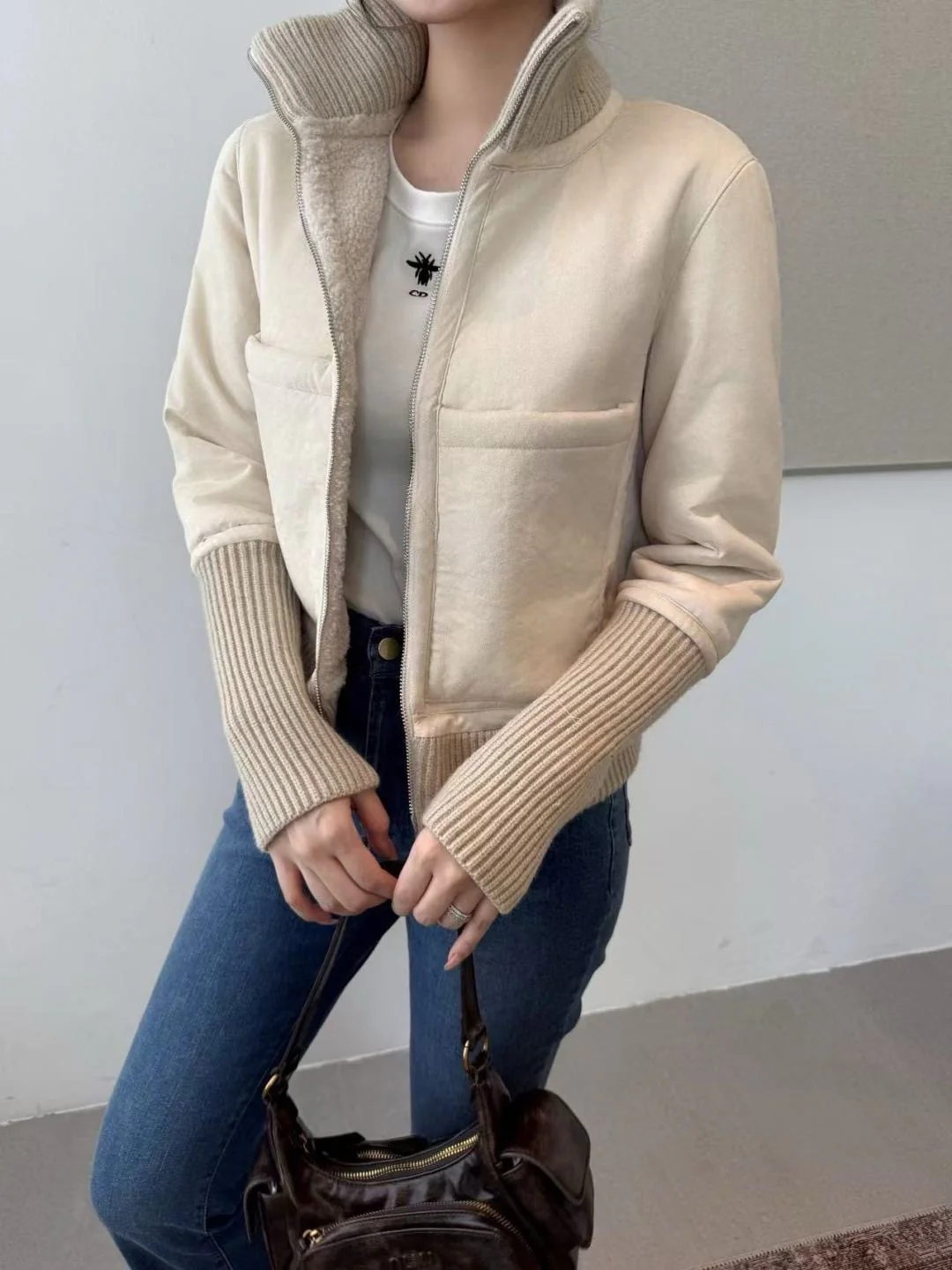 CD 25fw lamp fleece jacket