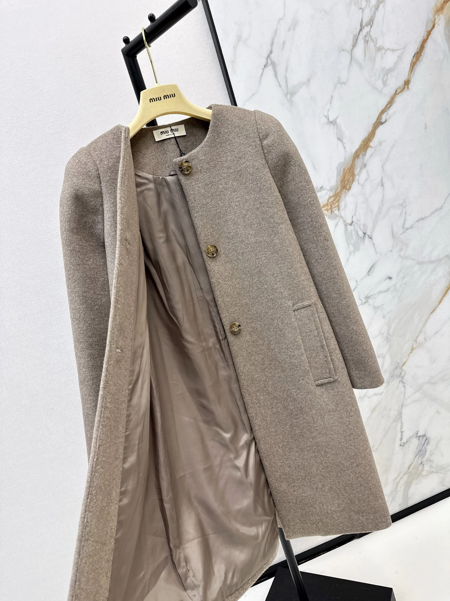 Miu 26ss woolen overcoats