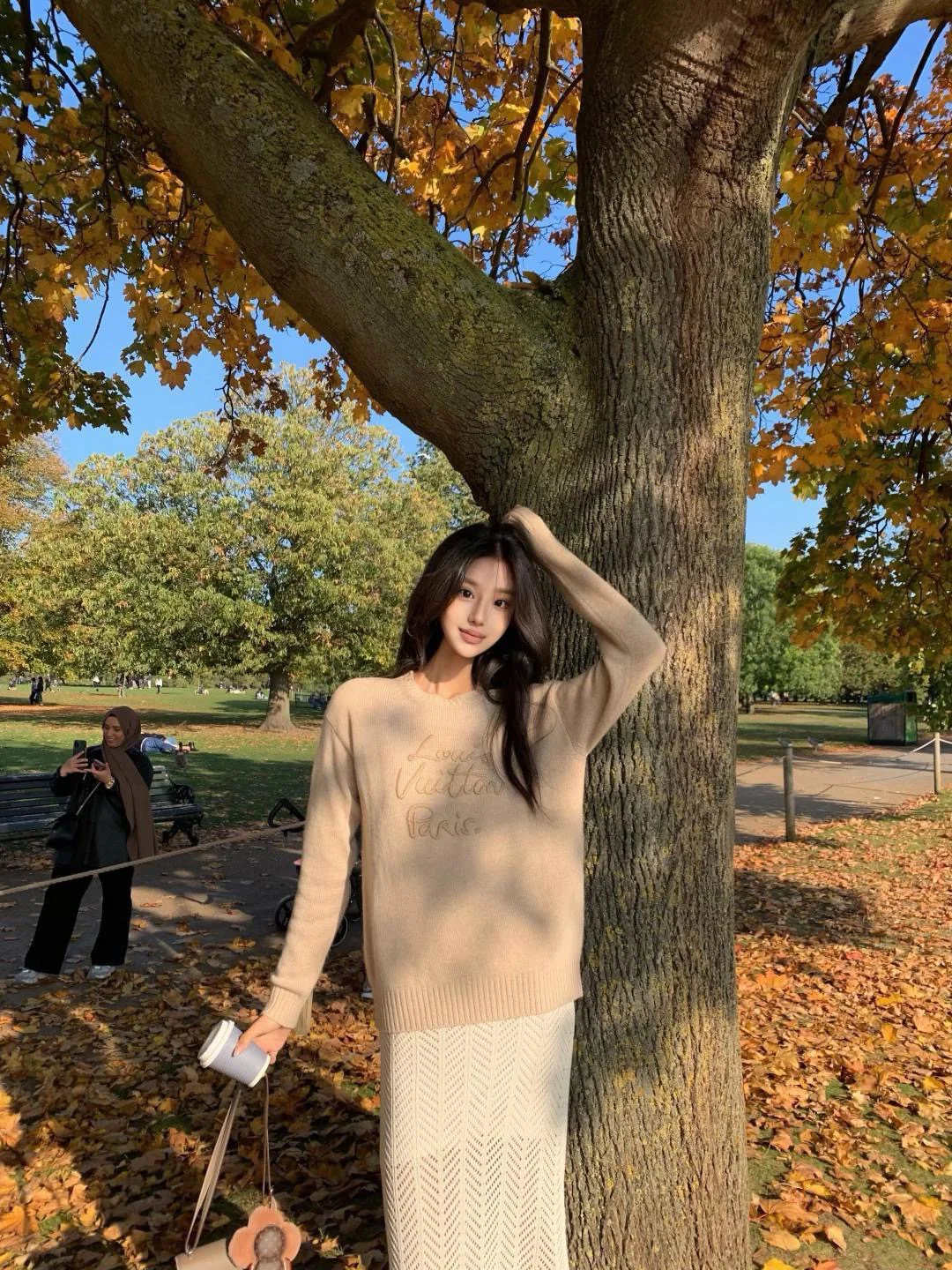 Louis 26ss embroidery cashmere sweater