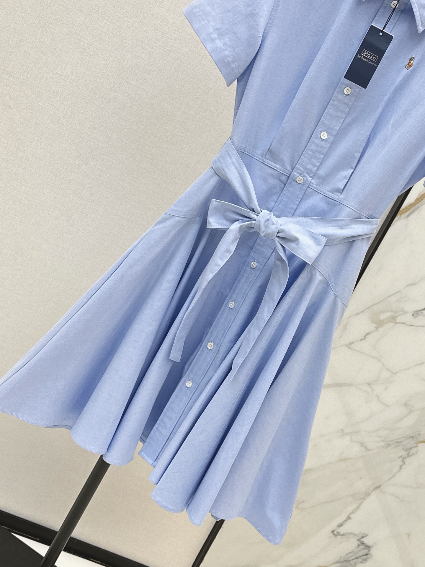 Ralp 26ss belted shirt dress