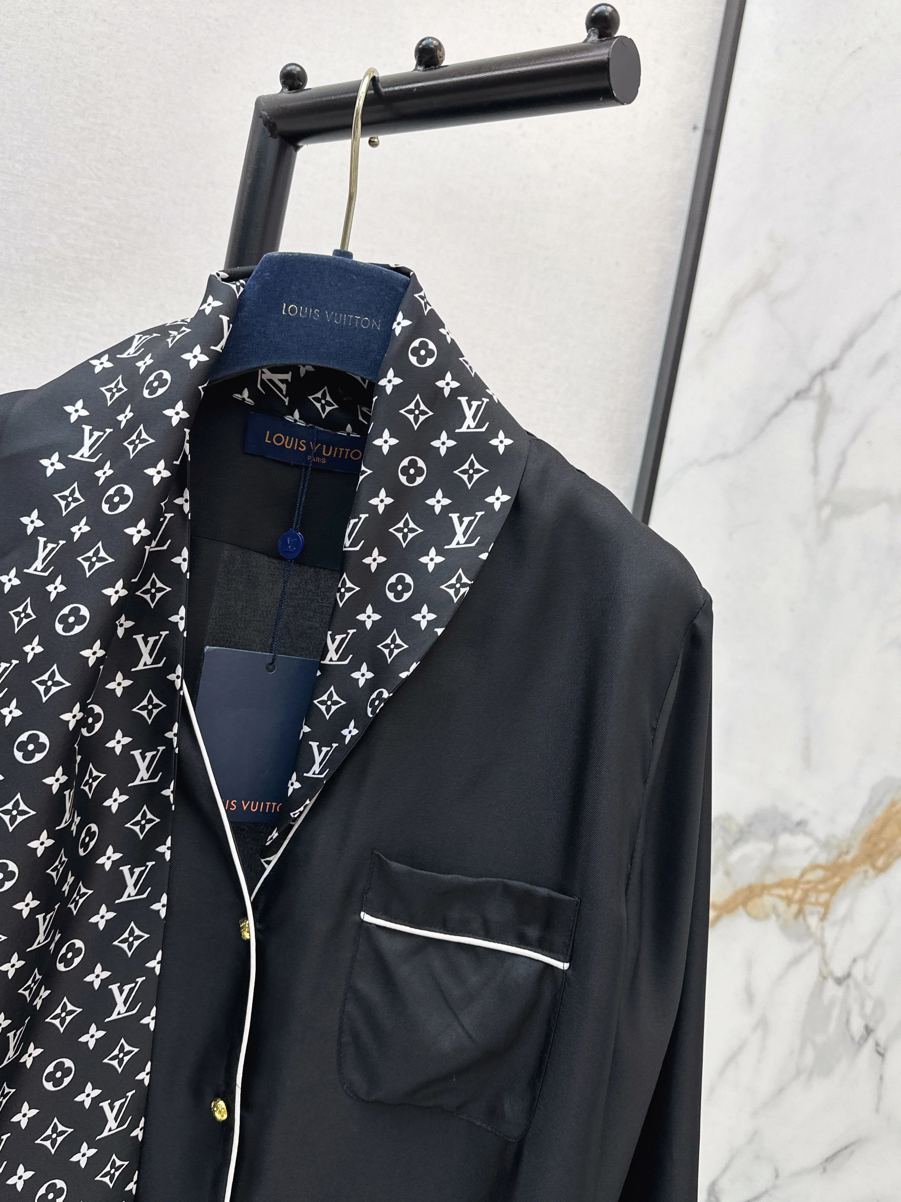 Louis 26ss print silk shirts