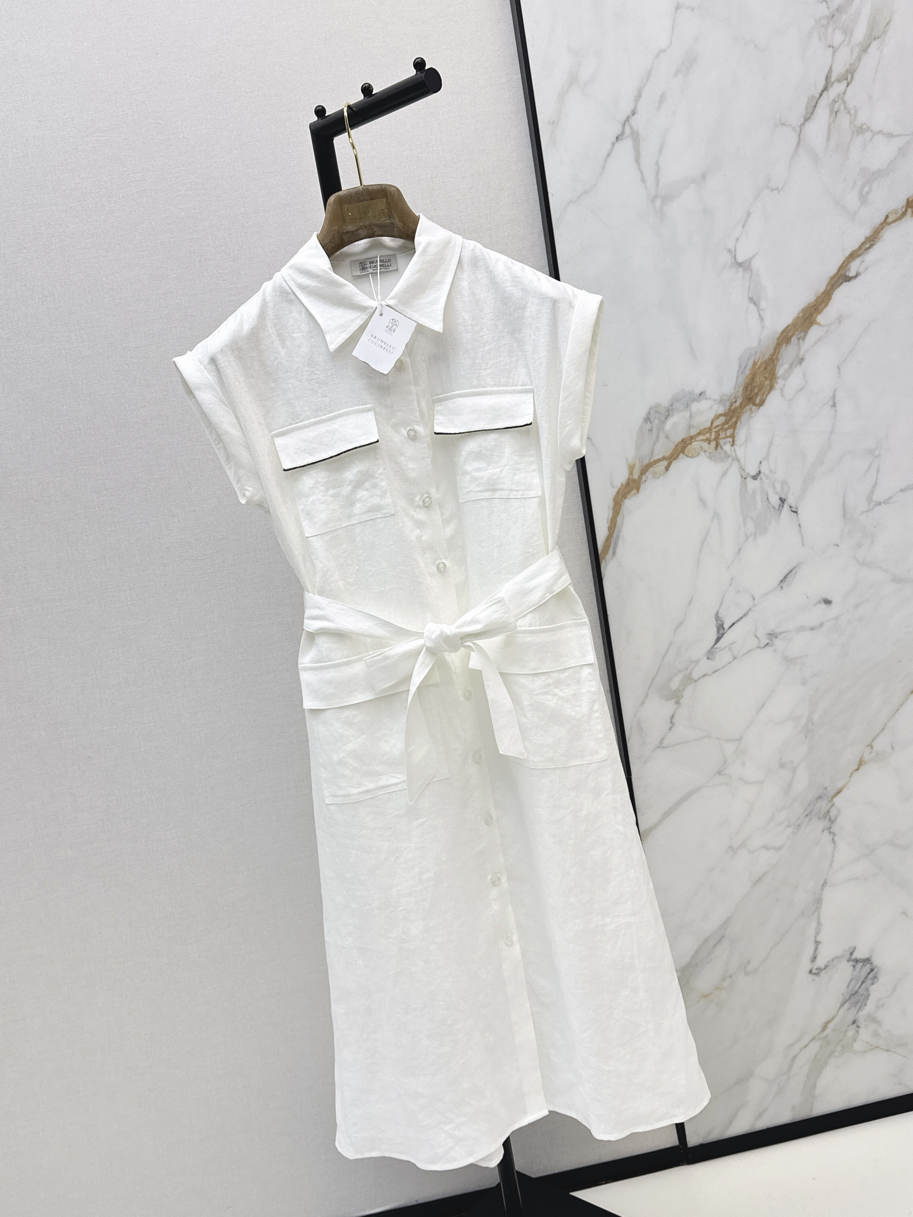 Brun 26ss linen dress